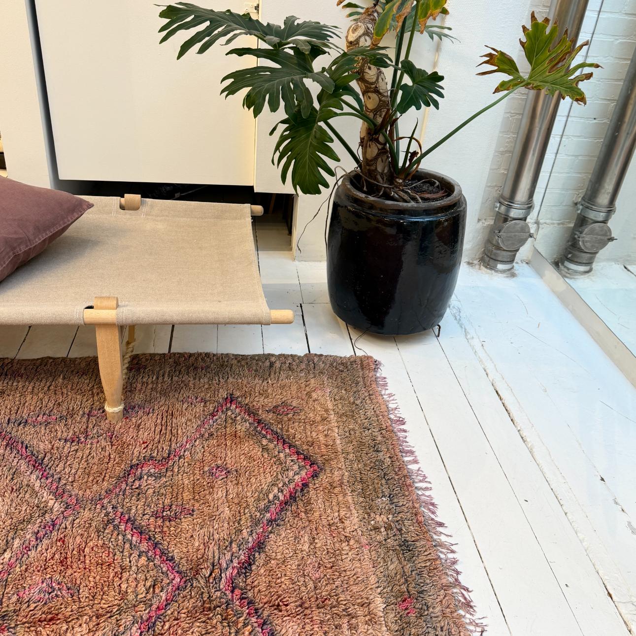 Vintage Marokkansk Gulvtæppe - 