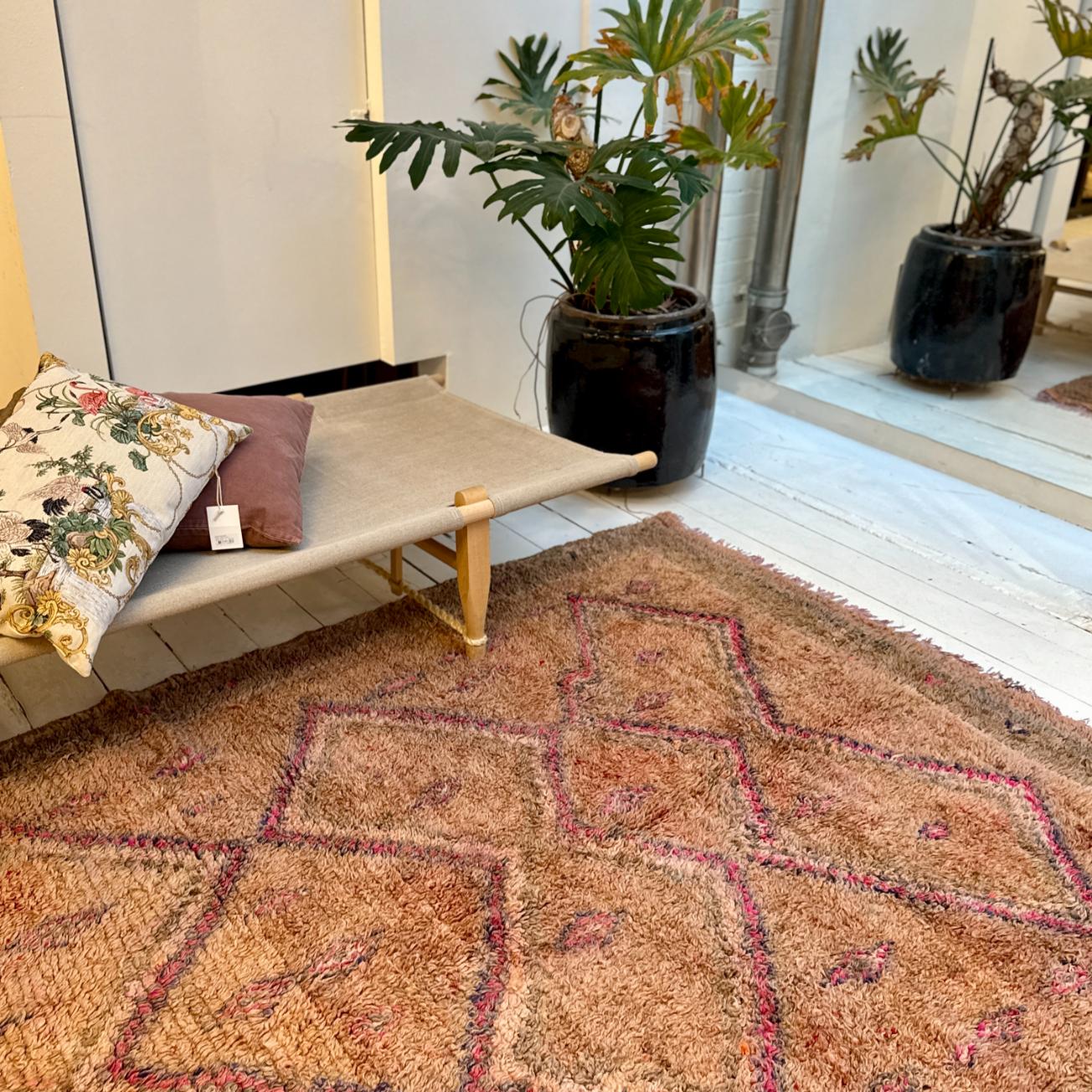 Vintage Marokkansk Gulvtæppe - 