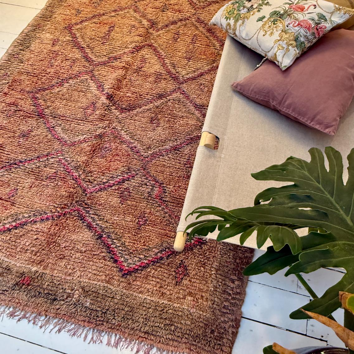 Vintage Marokkansk Gulvtæppe - 