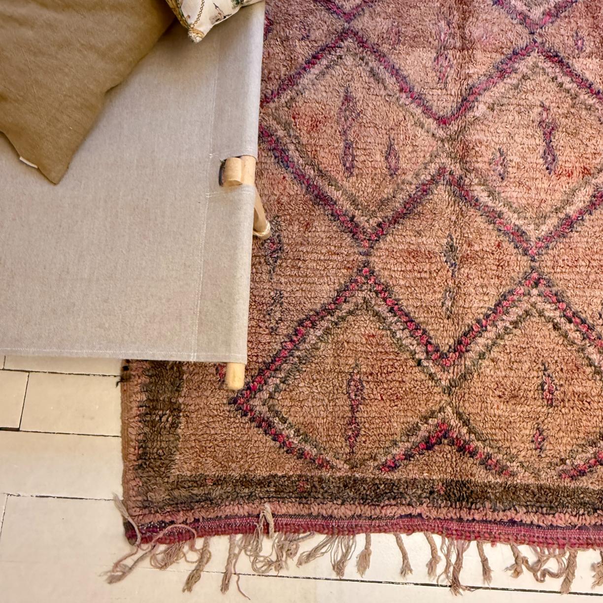 Vintage Marokkansk Gulvtæppe - 