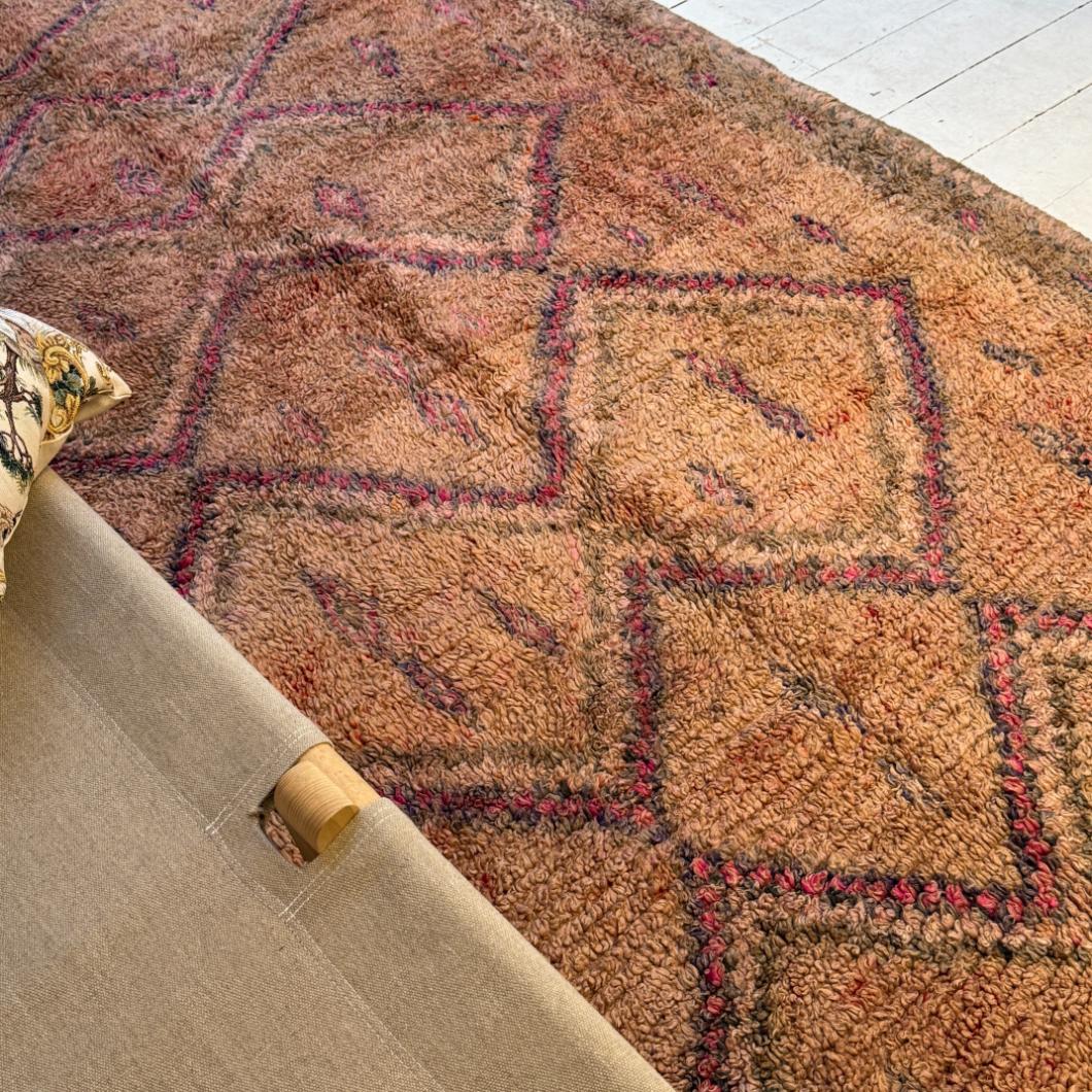 Vintage Marokkansk Gulvtæppe - 