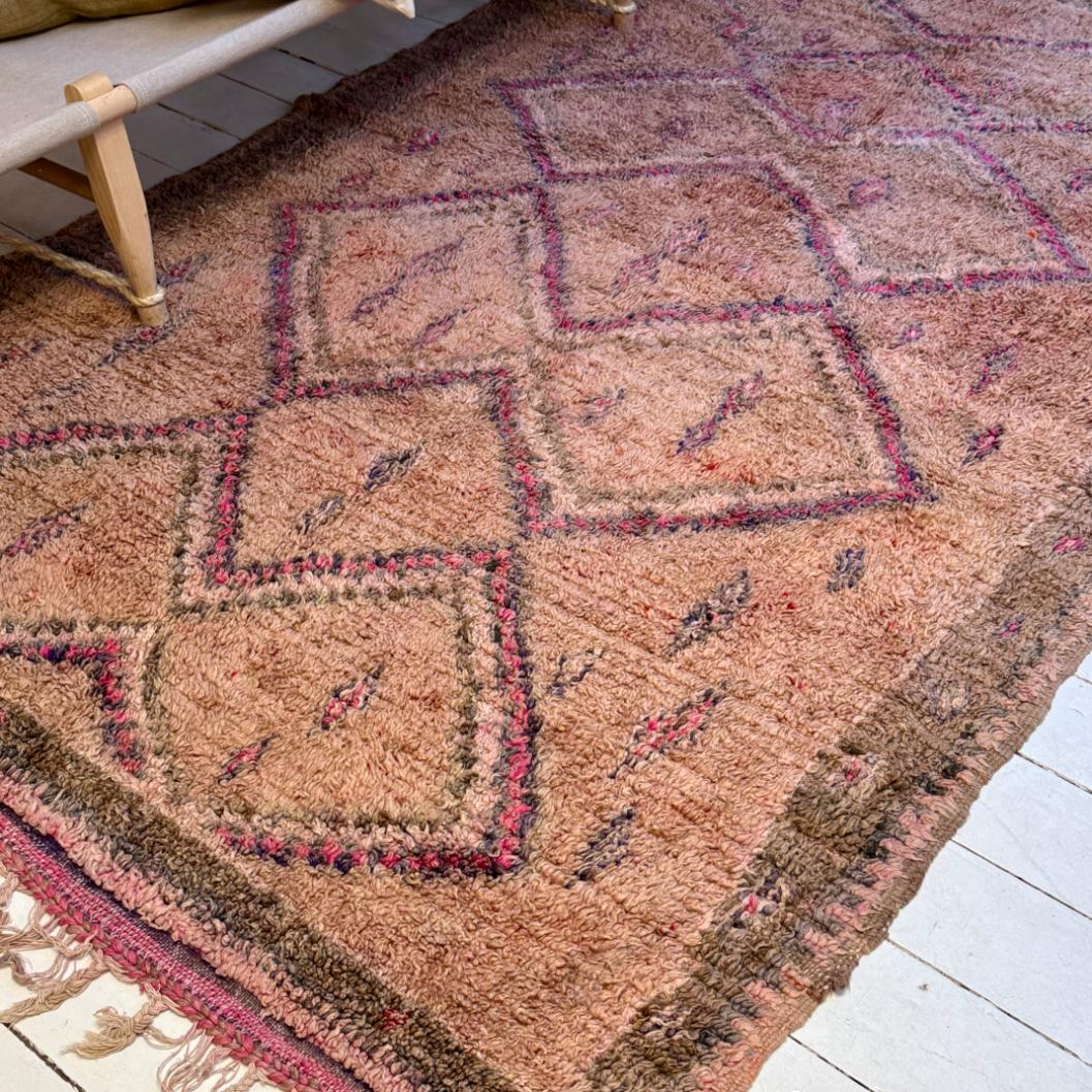 Vintage Marokkansk Gulvtæppe - 