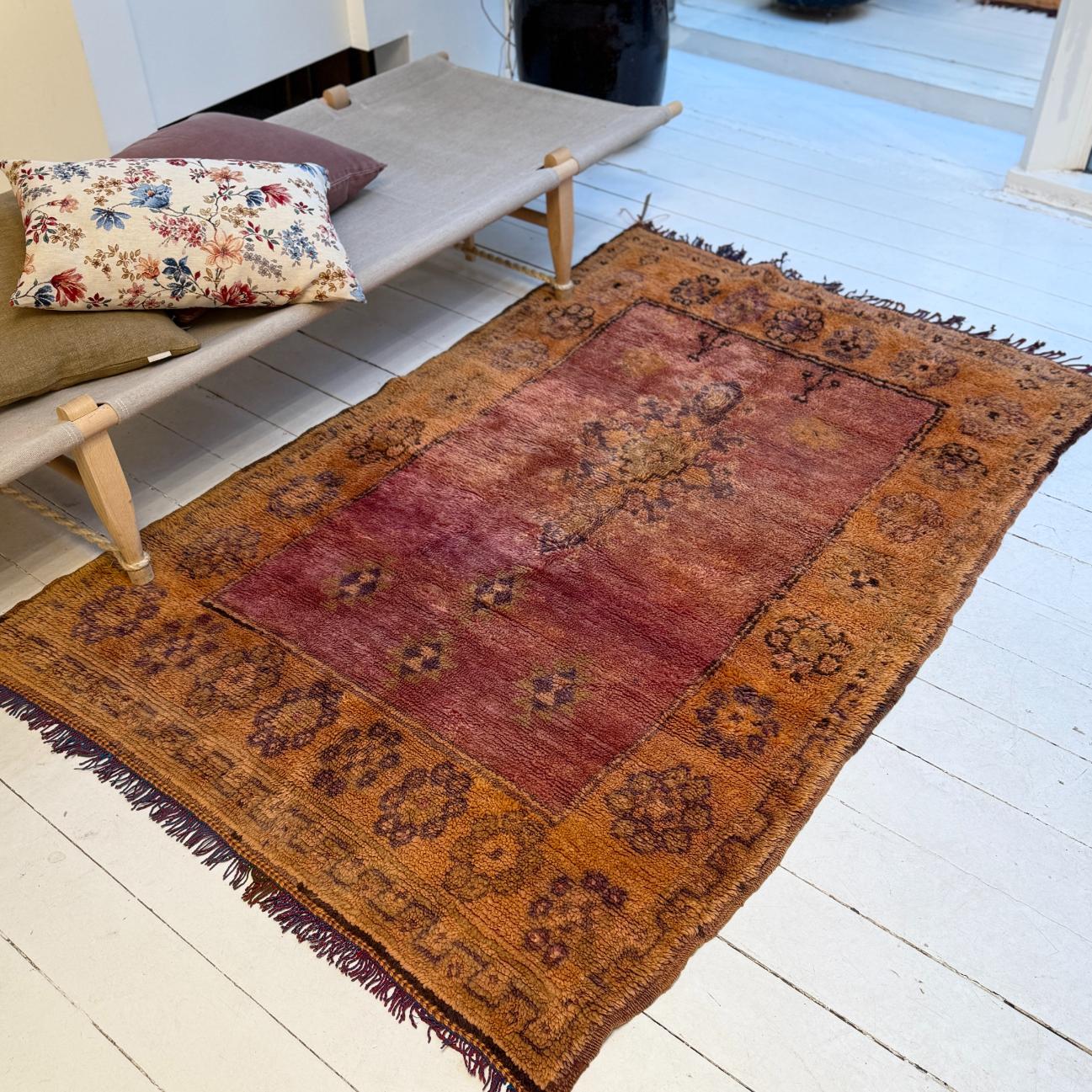 Vintage Marokkansk Gulvtæppe - 