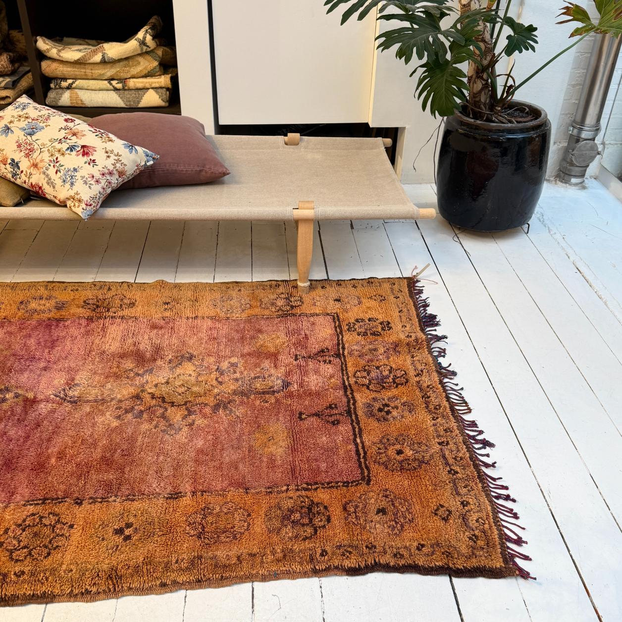 Vintage Marokkansk Gulvtæppe - 