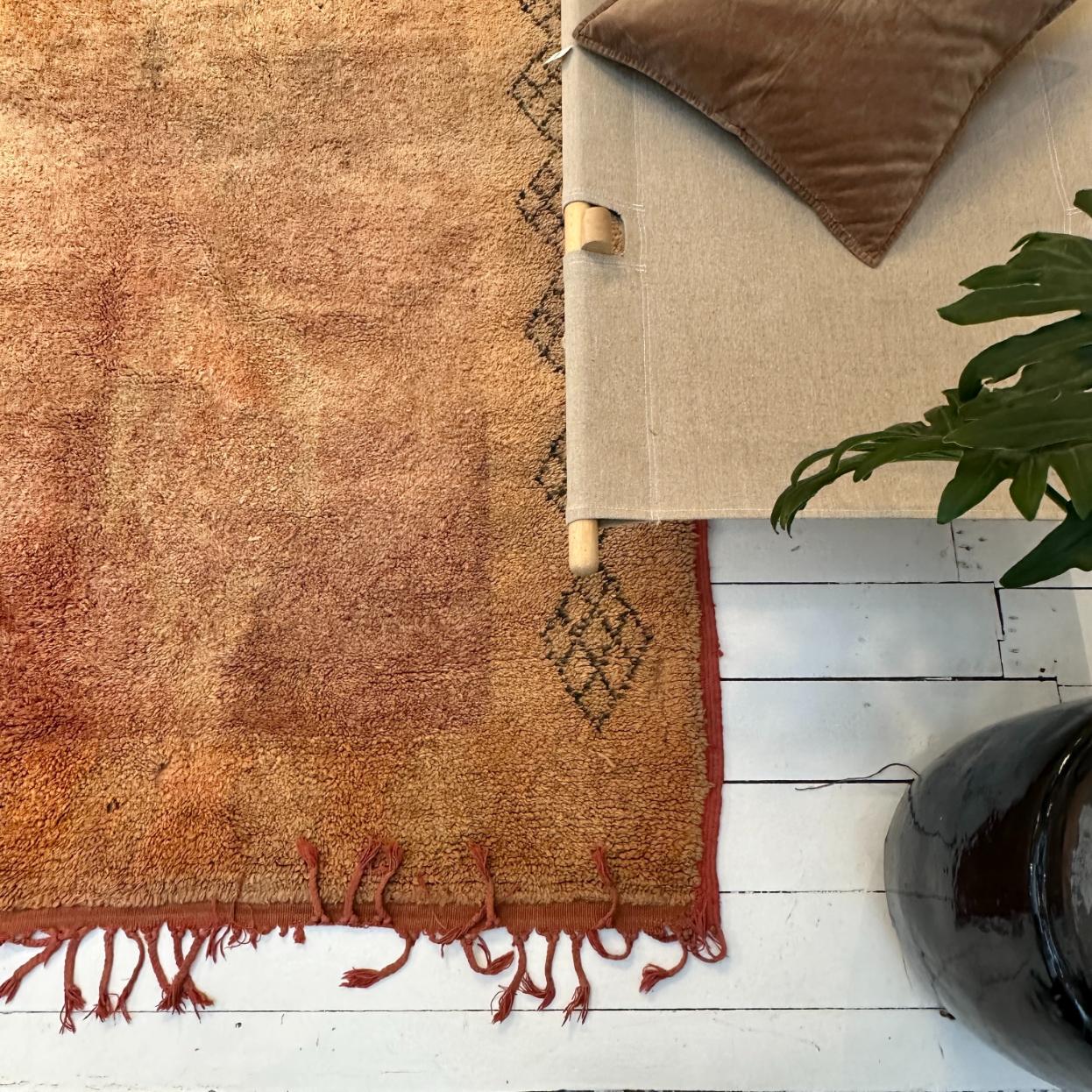 Vintage Marokkansk Gulvtæppe - 