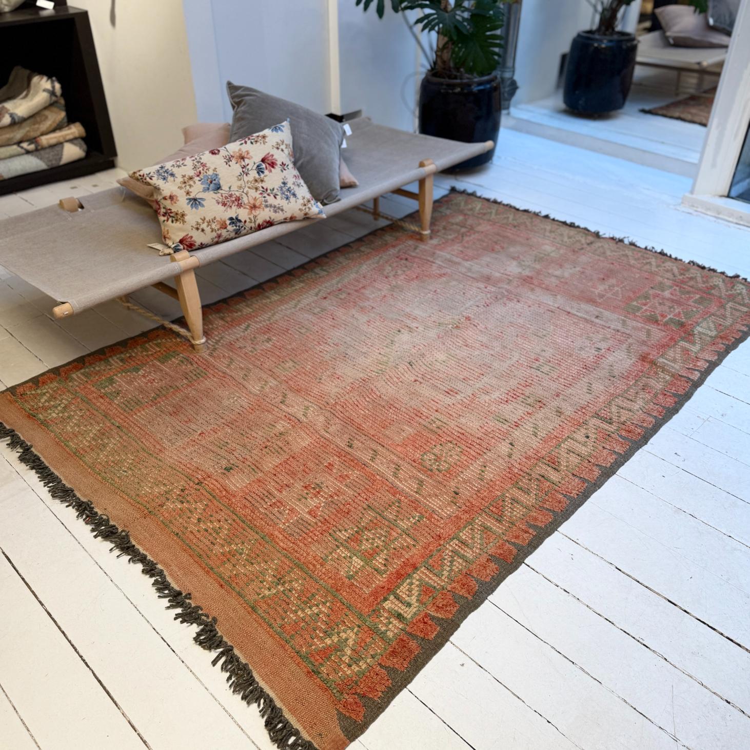 Vintage Marokkansk Gulvtæppe - 