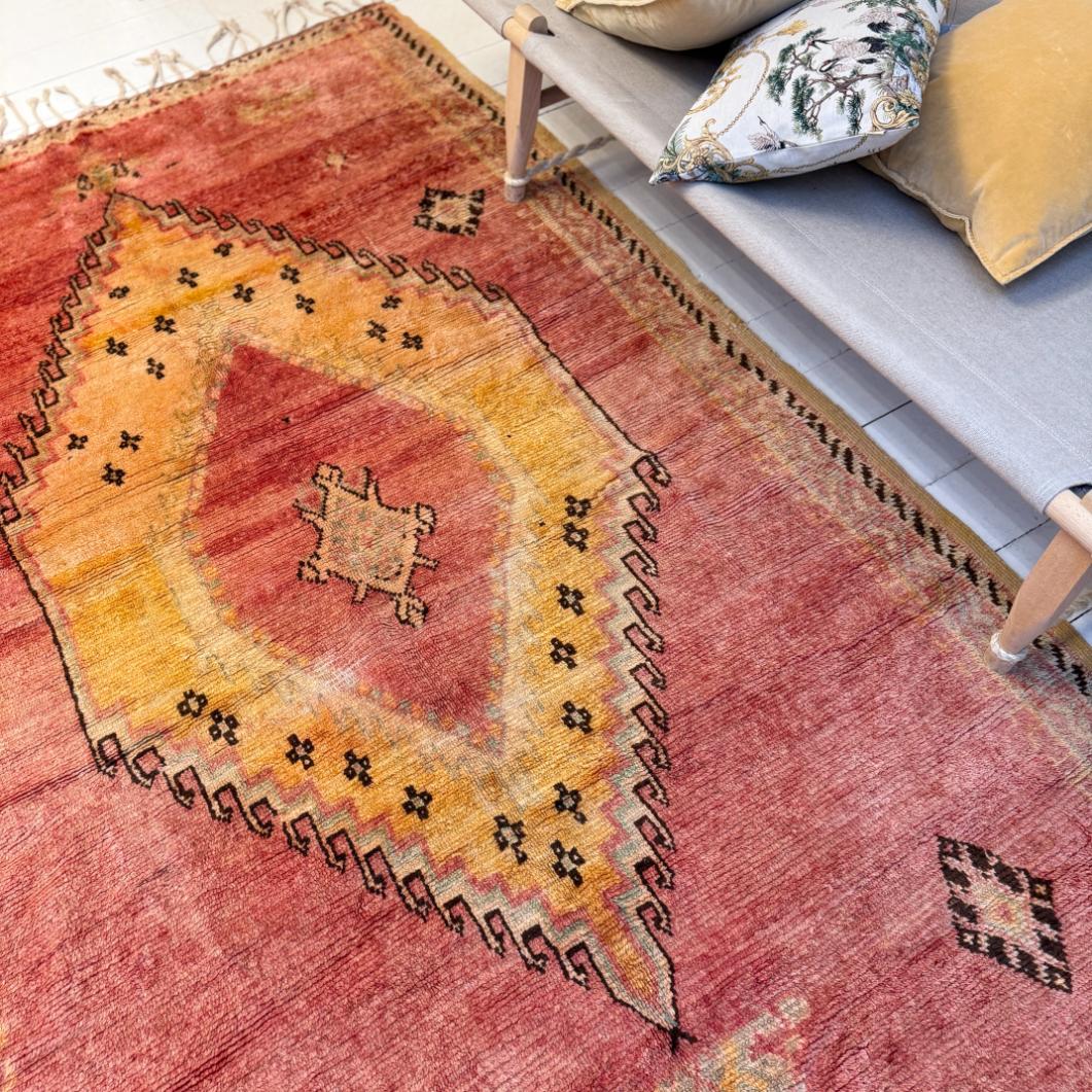 Vintage Marokkansk Gulvtæppe - 