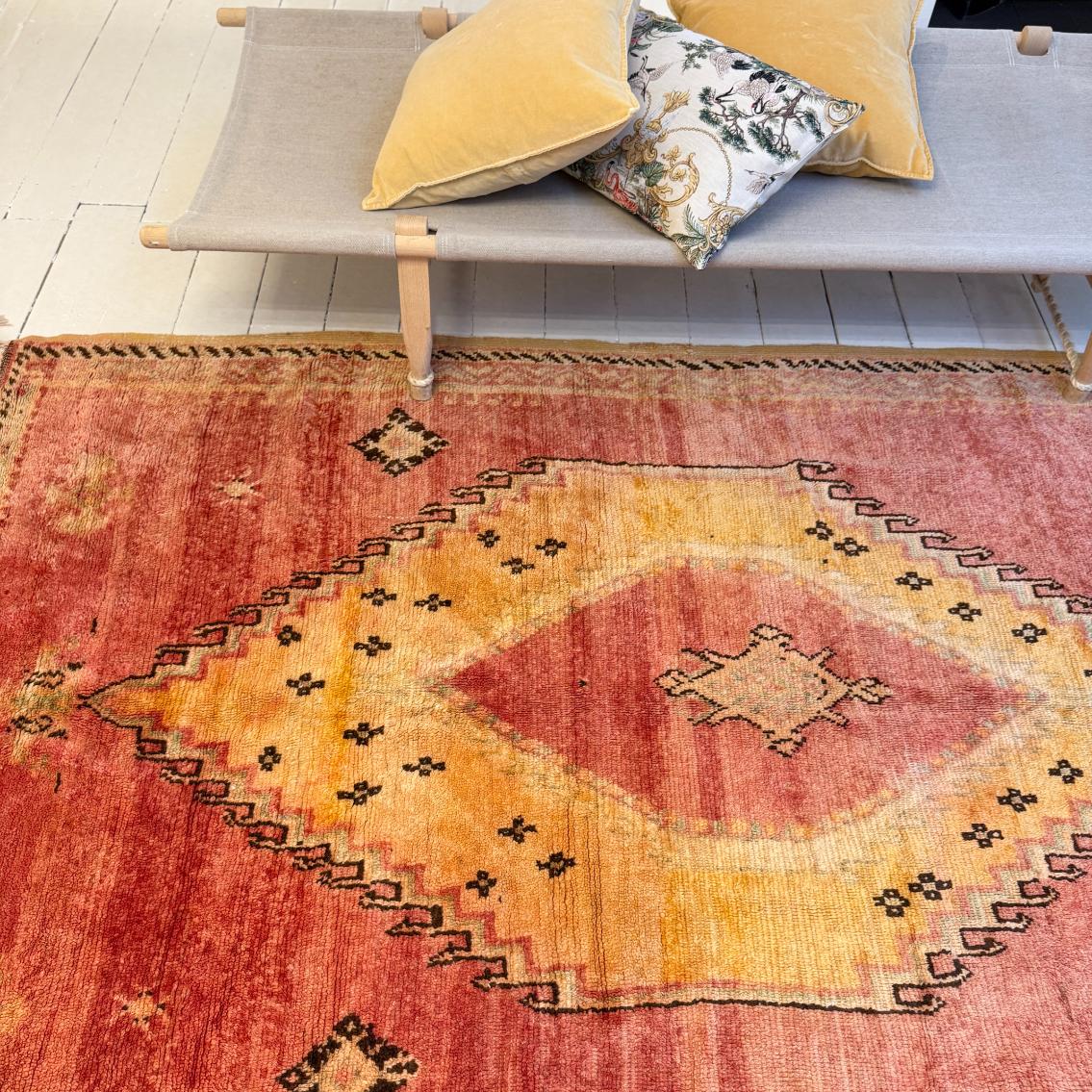 Vintage Marokkansk Gulvtæppe - 