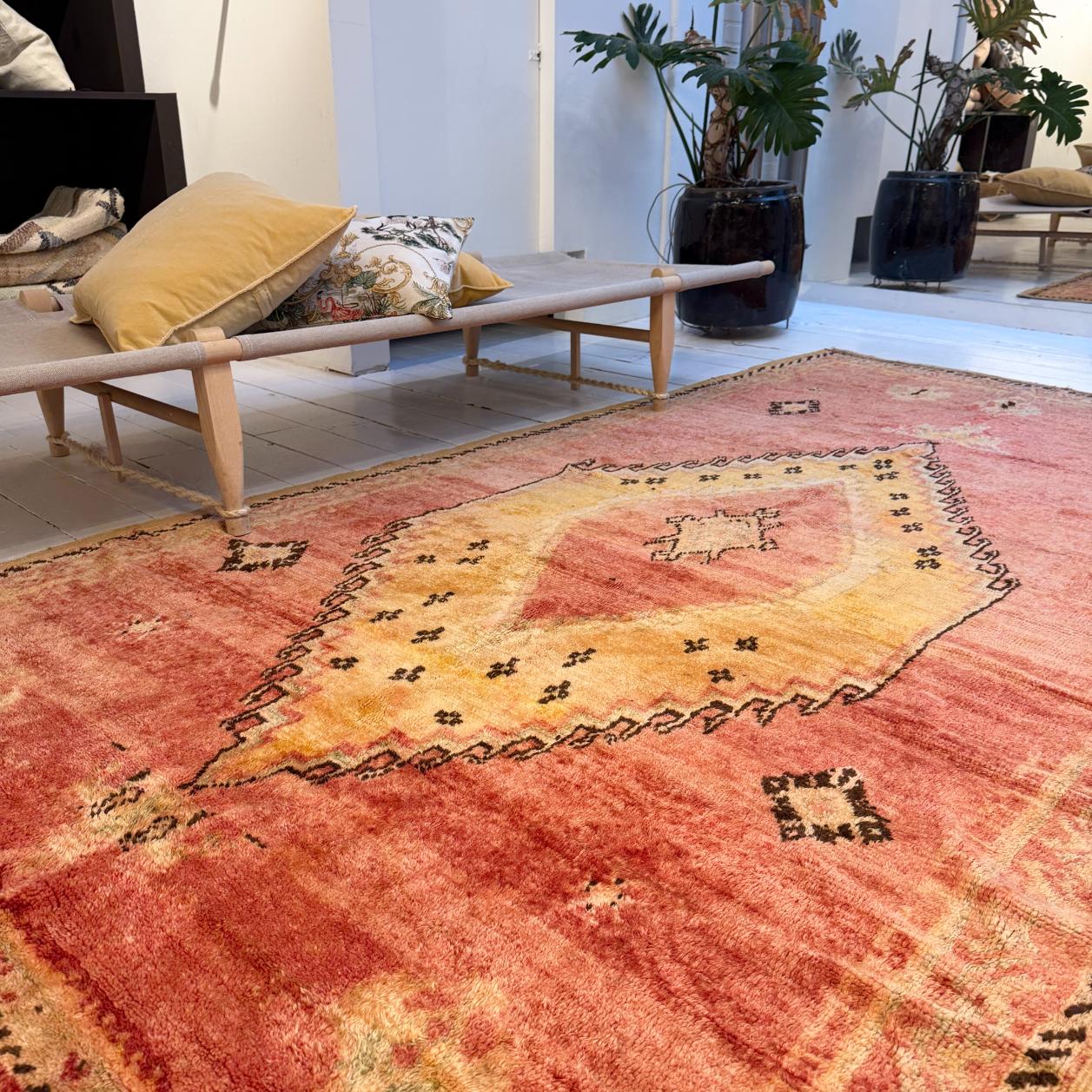 Vintage Marokkansk Gulvtæppe - 