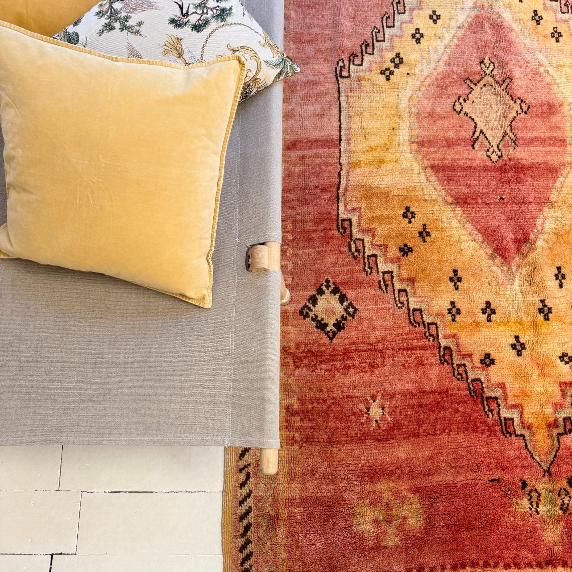 Vintage Marokkansk Gulvtæppe - 