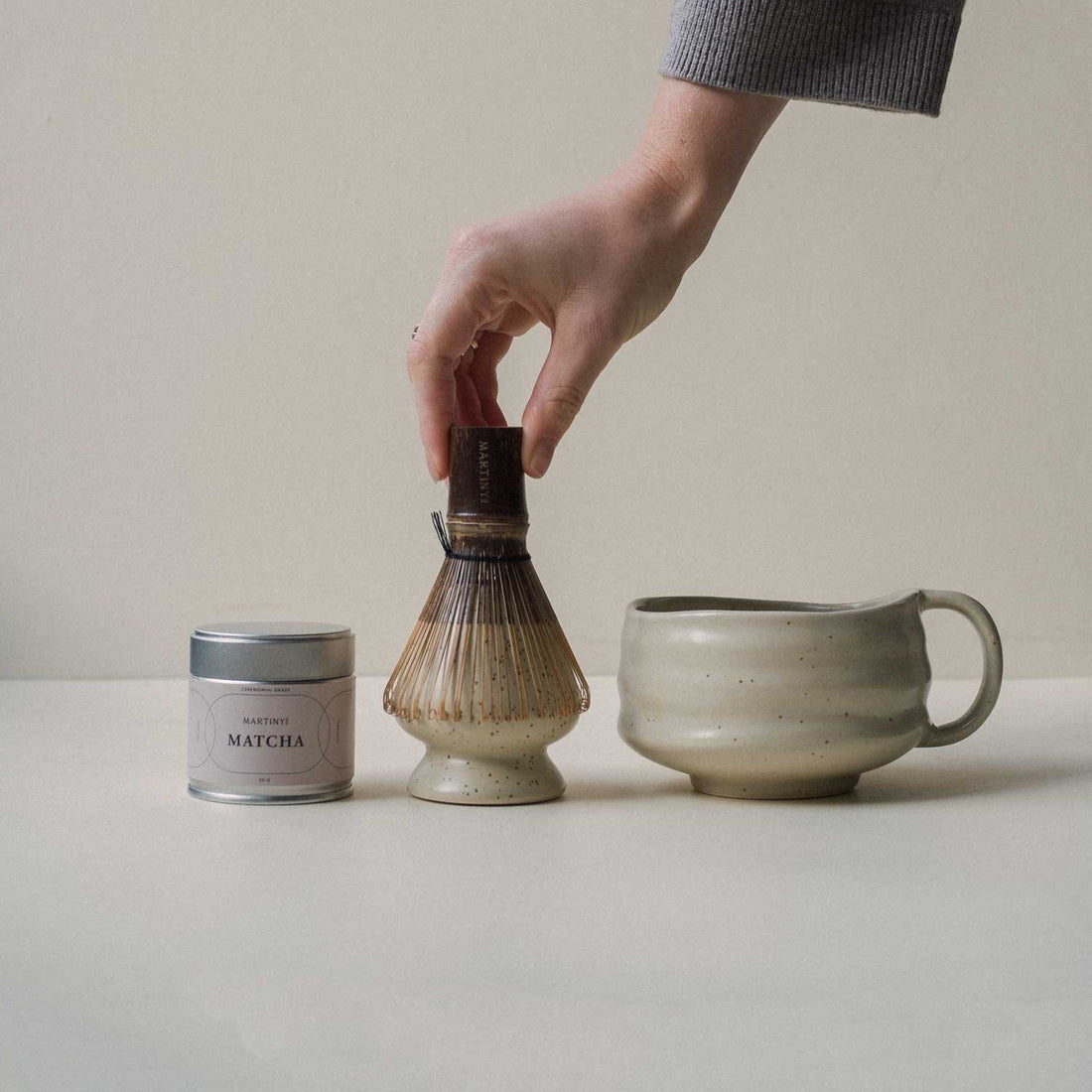 Keramikholder Til Matcha Bambuspisk