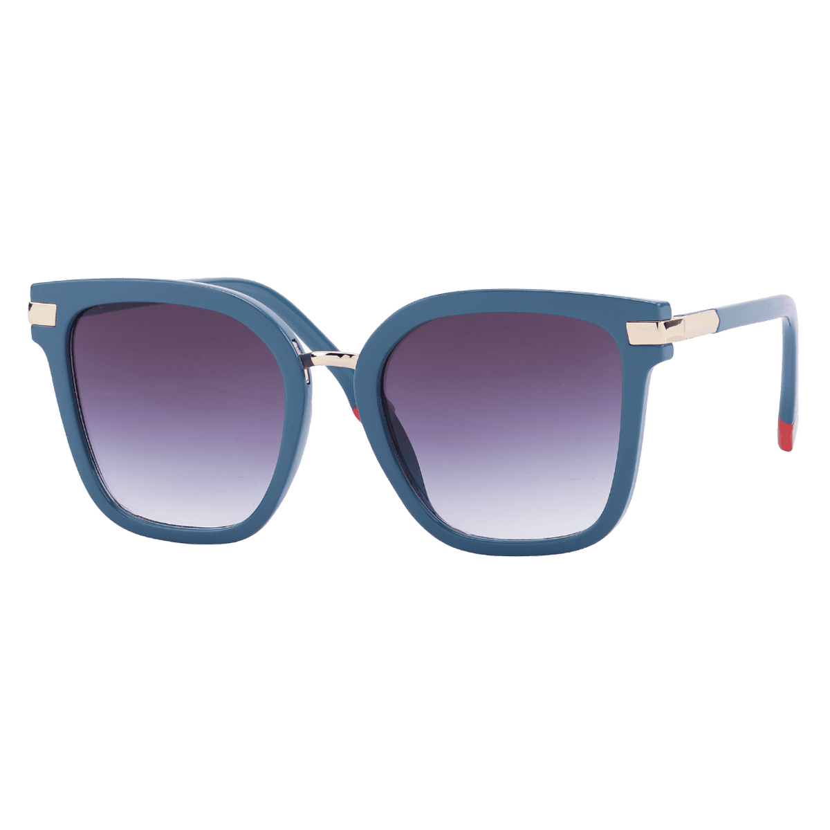 MonkeyGlasses By Sarah Grünewald attitude solbrillen er en stor cateye/firkantet brille i blå farver
