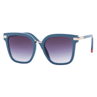 MonkeyGlasses By Sarah Grünewald attitude solbrillen er en stor cateye/firkantet brille i blå farver