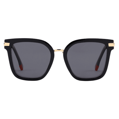 MonkeyGlasses By Sarah Grünewald attitude solbrillen er en stor cateye/firkantet brille i sorte farver