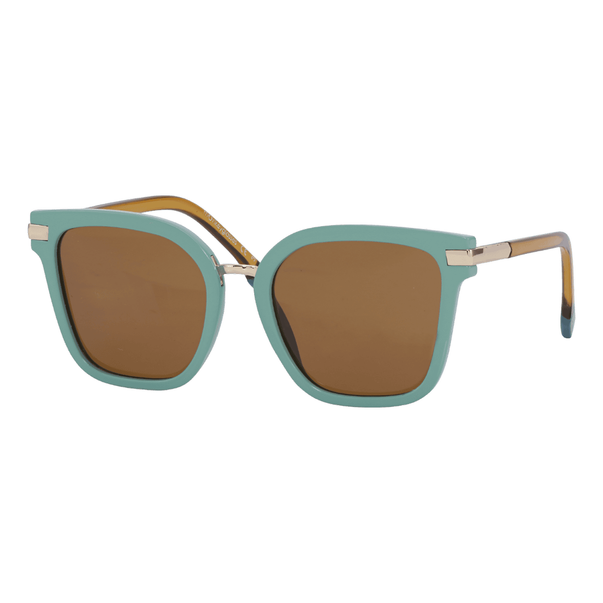 MonkeyGlasses By Sarah Grünewald attitude solbrillen er en stor cateye/firkantet brille i blå/brune farver