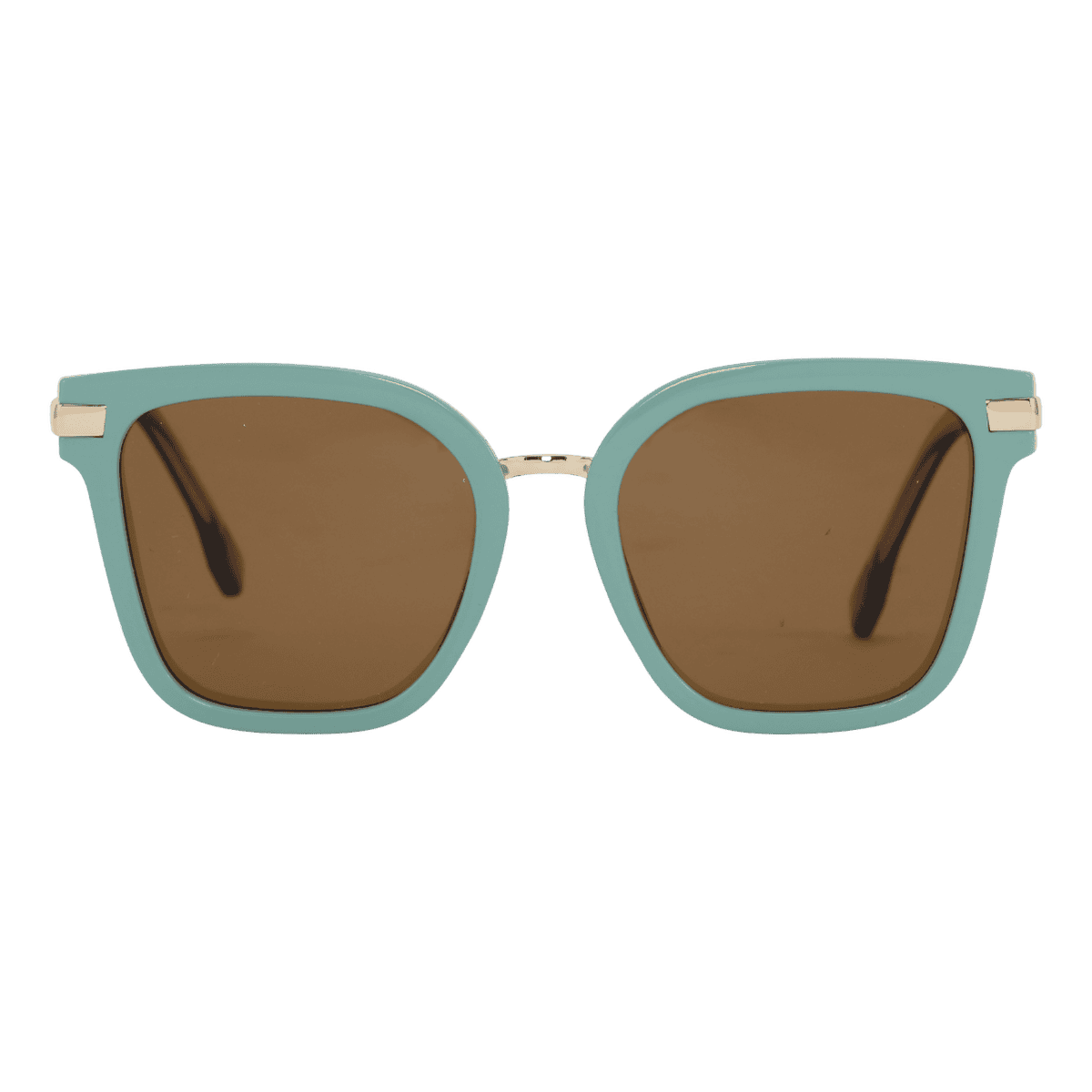 MonkeyGlasses By Sarah Grünewald attitude solbrillen er en stor cateye/firkantet brille i blå/brune farver