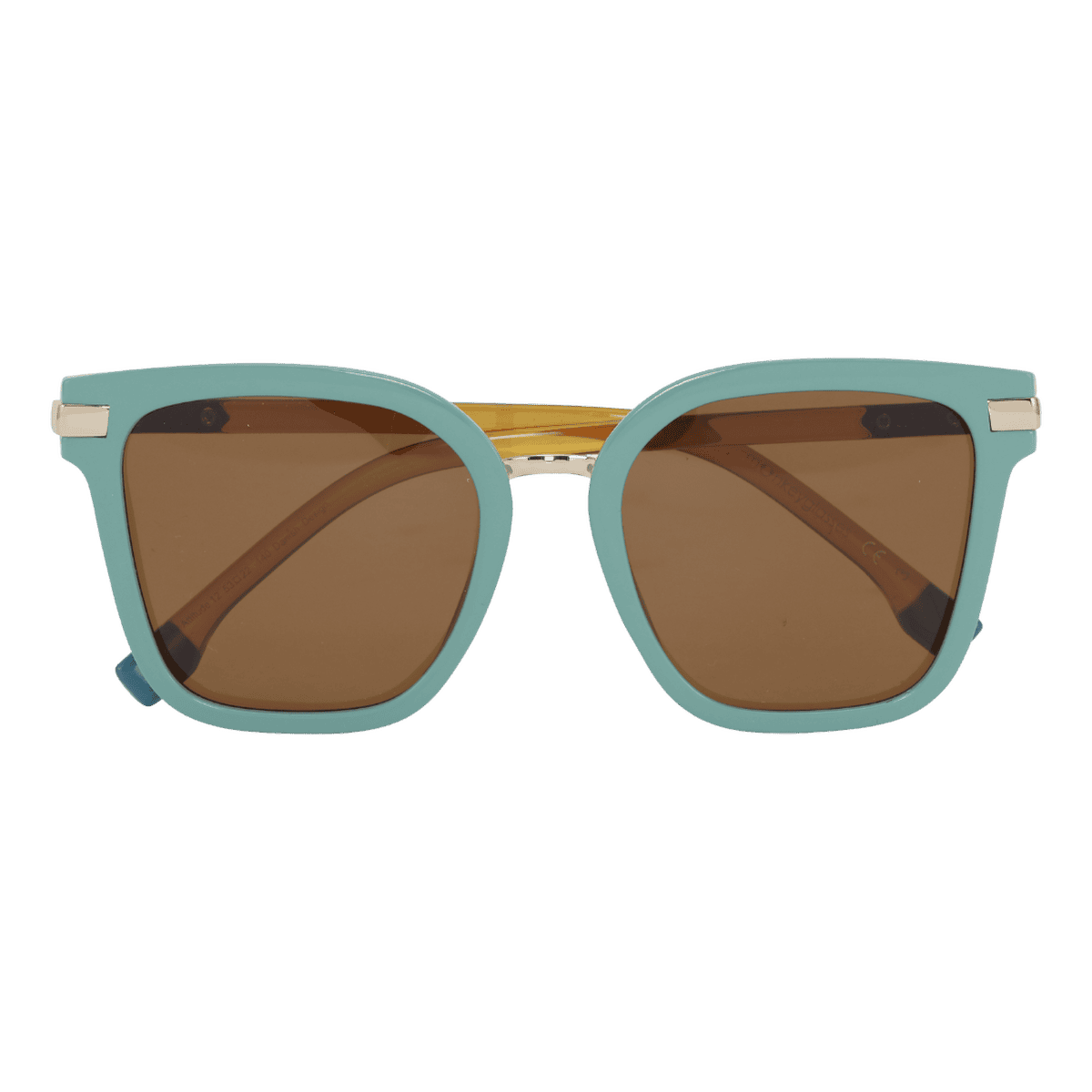 MonkeyGlasses By Sarah Grünewald attitude solbrillen er en stor cateye/firkantet brille i blå/brune farver