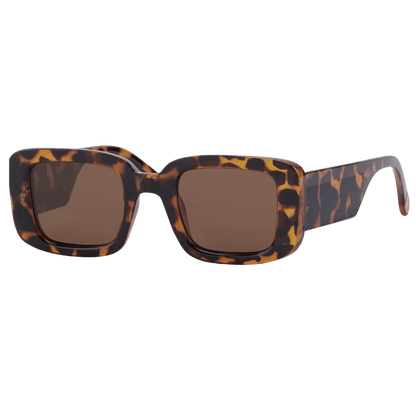 MonkeyGlasses By Sarah Grünewald plie solbrillen er en klassisk aflang brille med brune farver