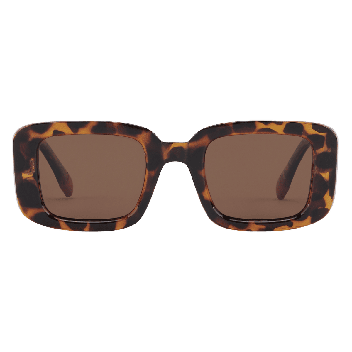 MonkeyGlasses By Sarah Grünewald plie solbrillen er en klassisk aflang brille med brune farver