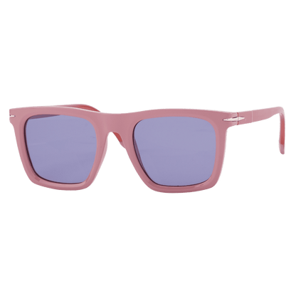 MonkeyGlasses By Sarah Grünewald releve solbrillen er en klassisk firkantet brille med lyserøde farver