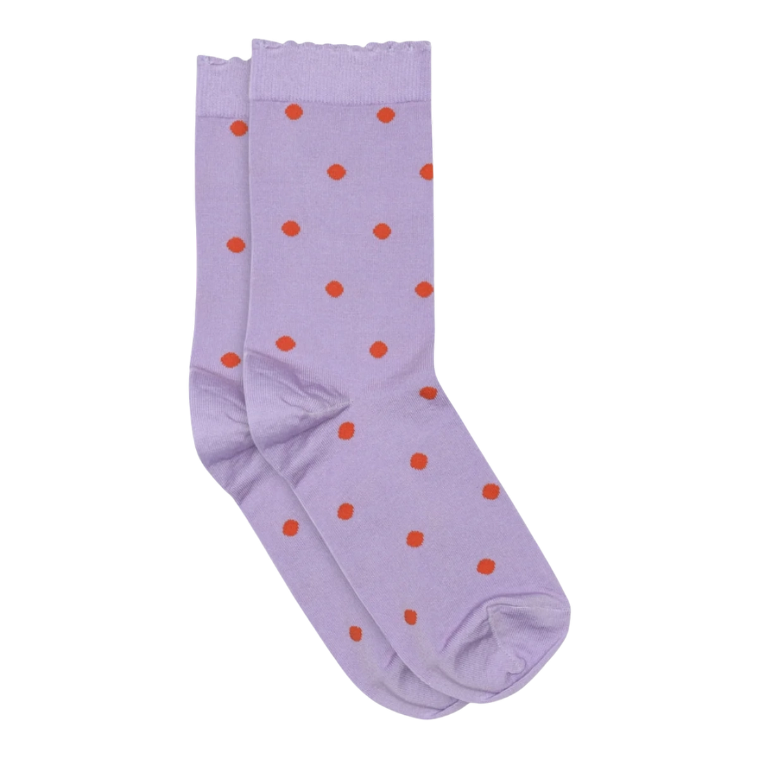 Lilla strømper fra mpdenmark i bomuld med røde prikker