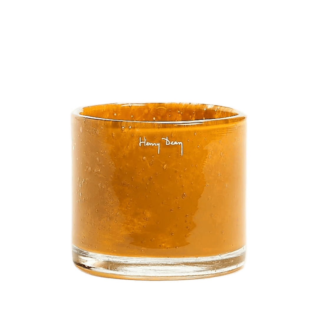 Mundblæst Glas - Mustard