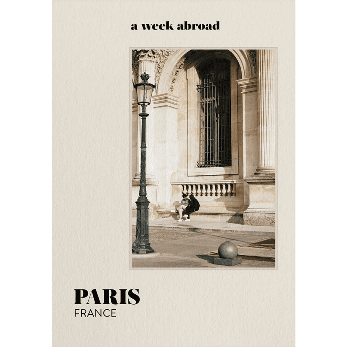 Rejsebog a week abroad paris, Frankrig 