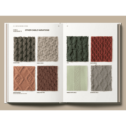 Strikkeguiden i en bog 