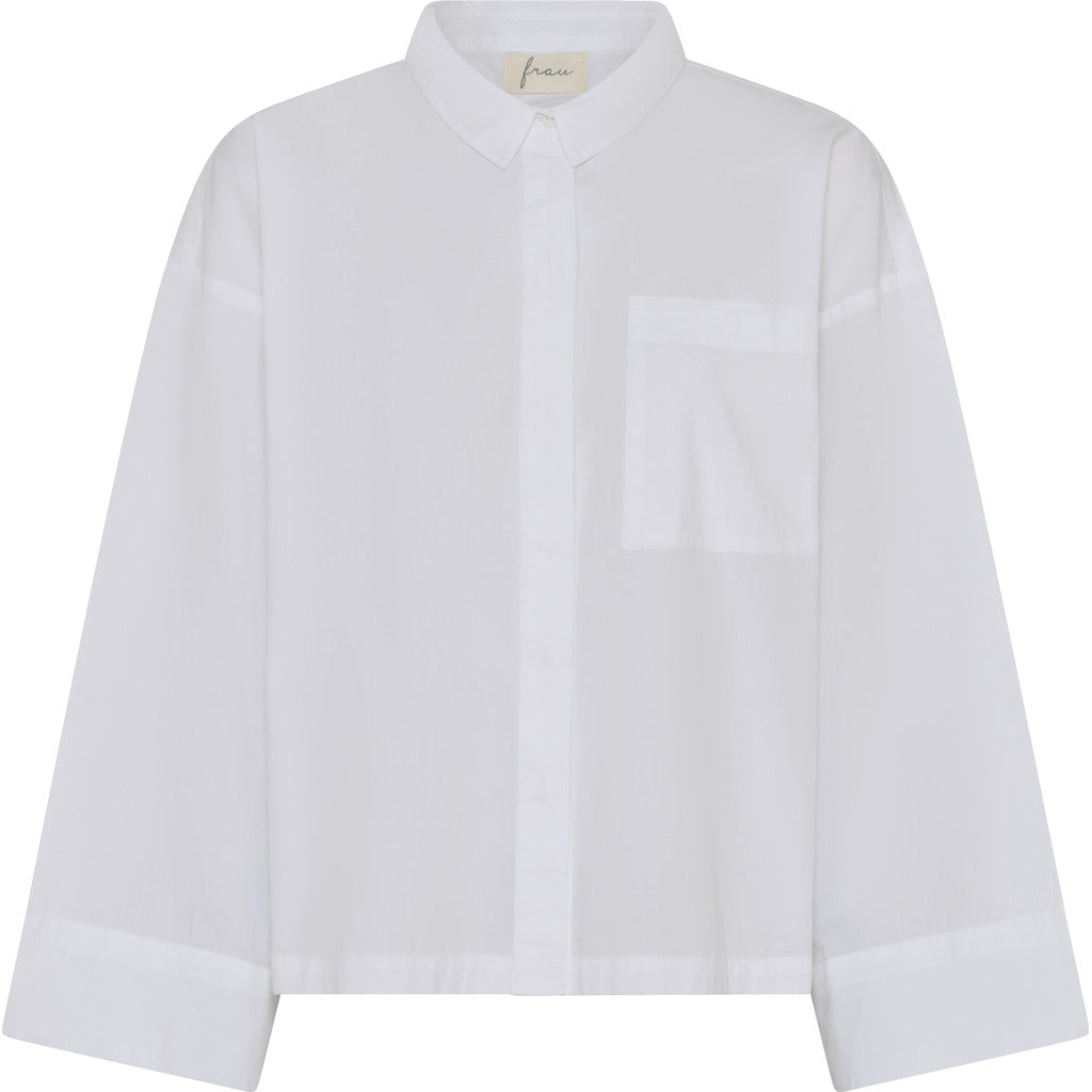 Nice L/S Skjorte - Øko Bomuld - Bright White