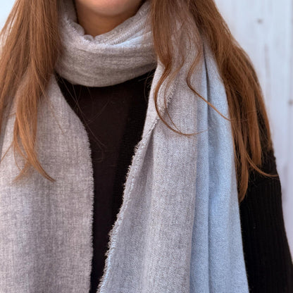 Fernando Tørklæde - Uld - Skyblue Greyish 