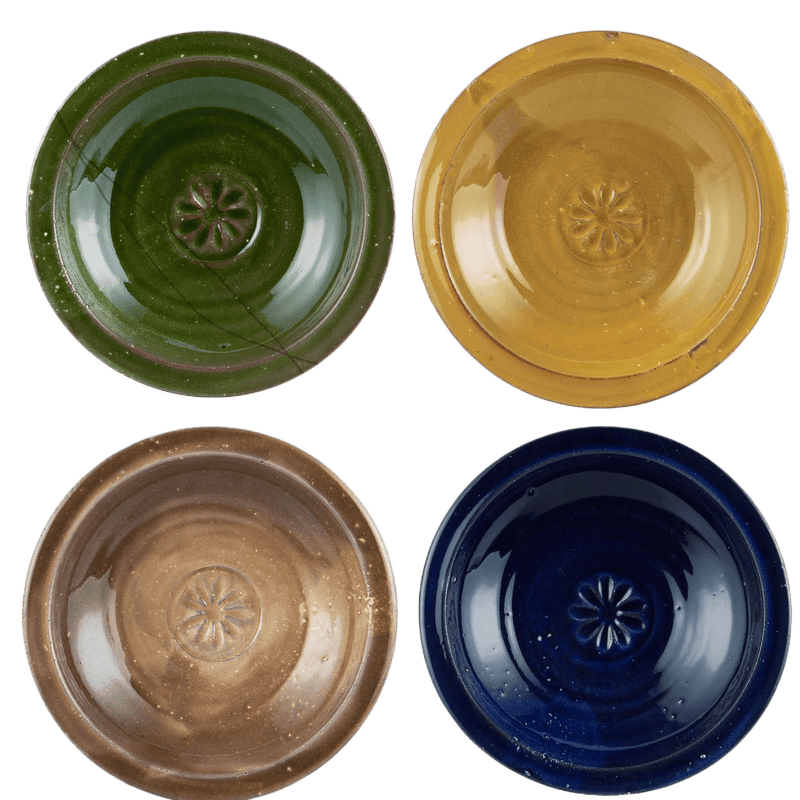 Skål m. blomst - Avignon - 4 farver