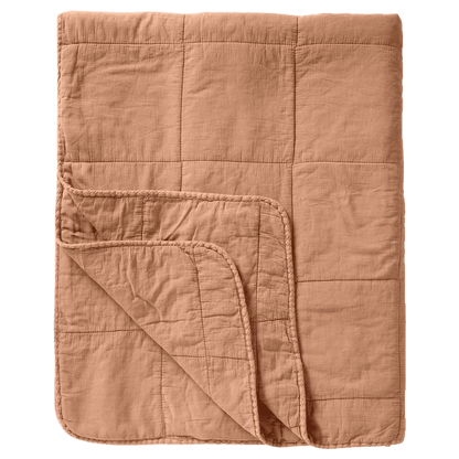 Quilt Sengetæppe - Bomuld - Burned Rose (78)