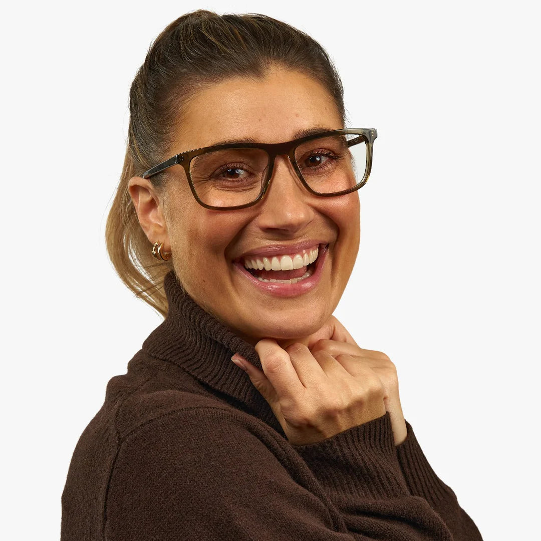 Oslo Læsebrille - Shiny Olive