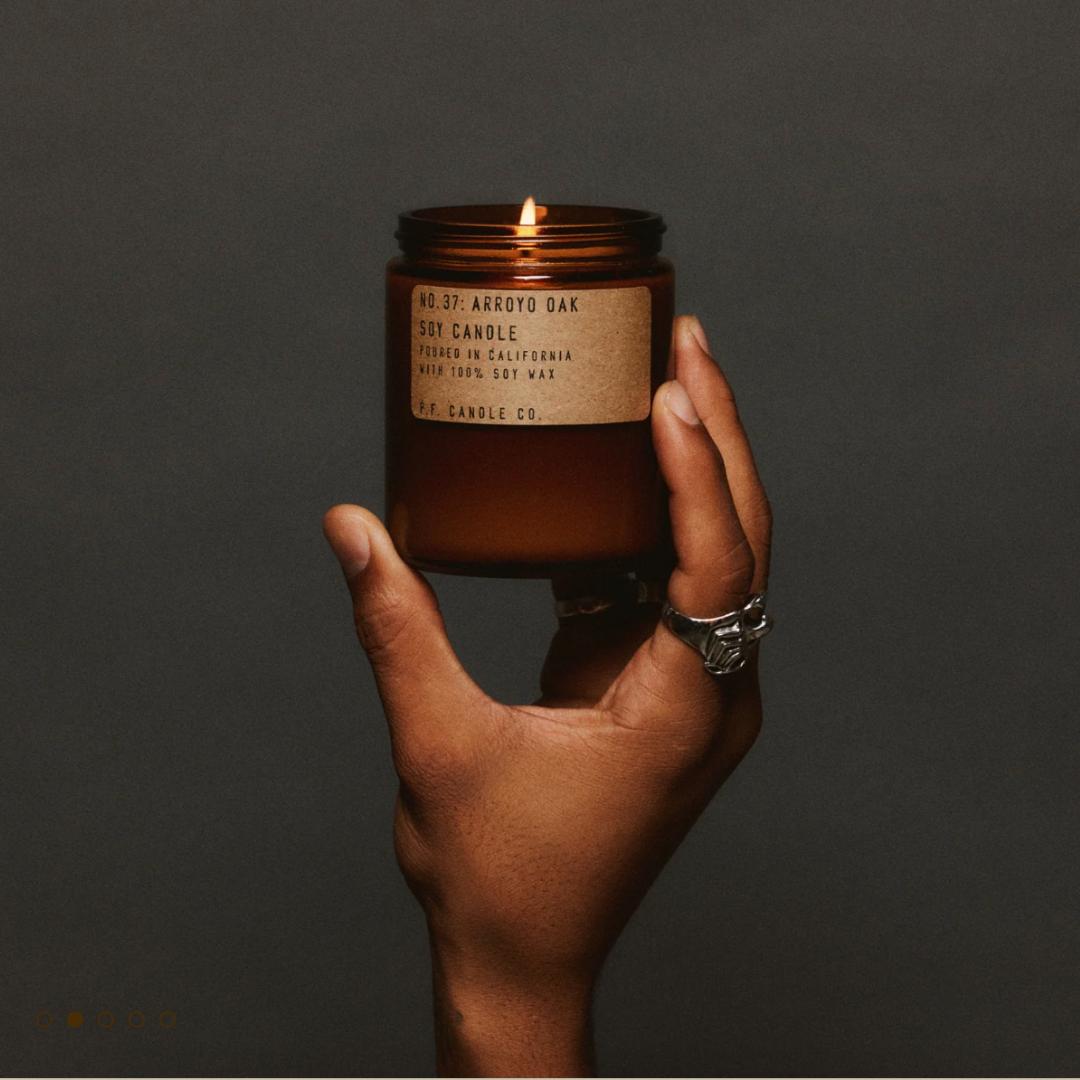 Vegansk Soya Duftlys - No. 37 Arroyo Oak