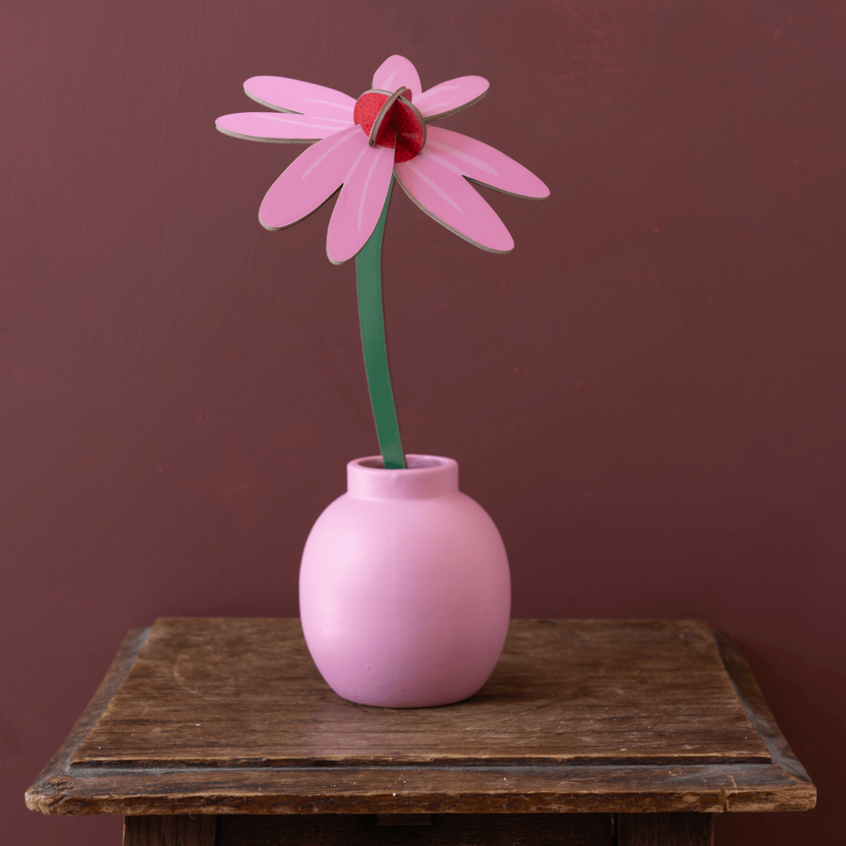 Pink Coneflower papblomst fra Studio Roof i lyserøde nuancer