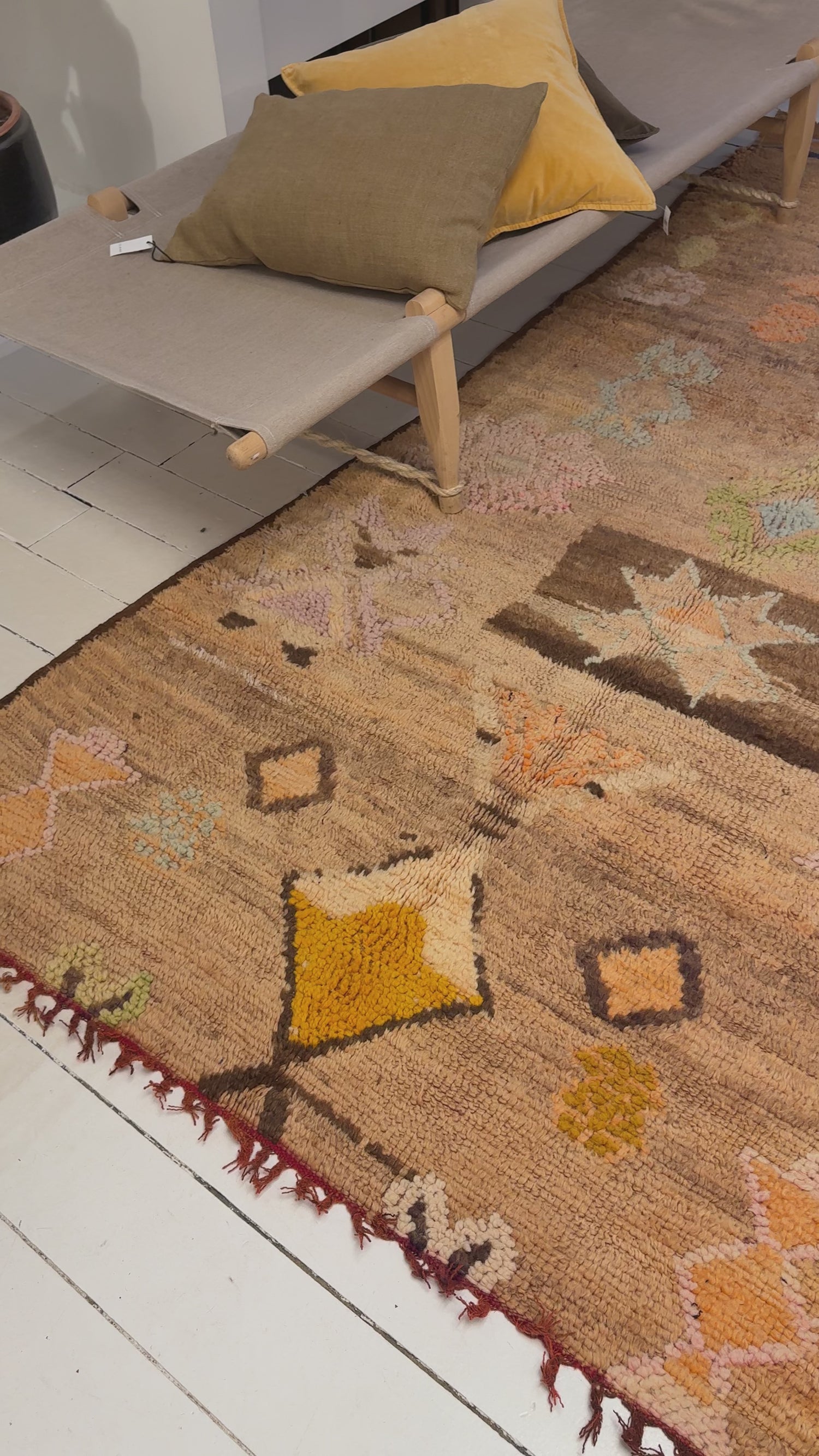 Vintage Marokkansk Gulvtæppe - 