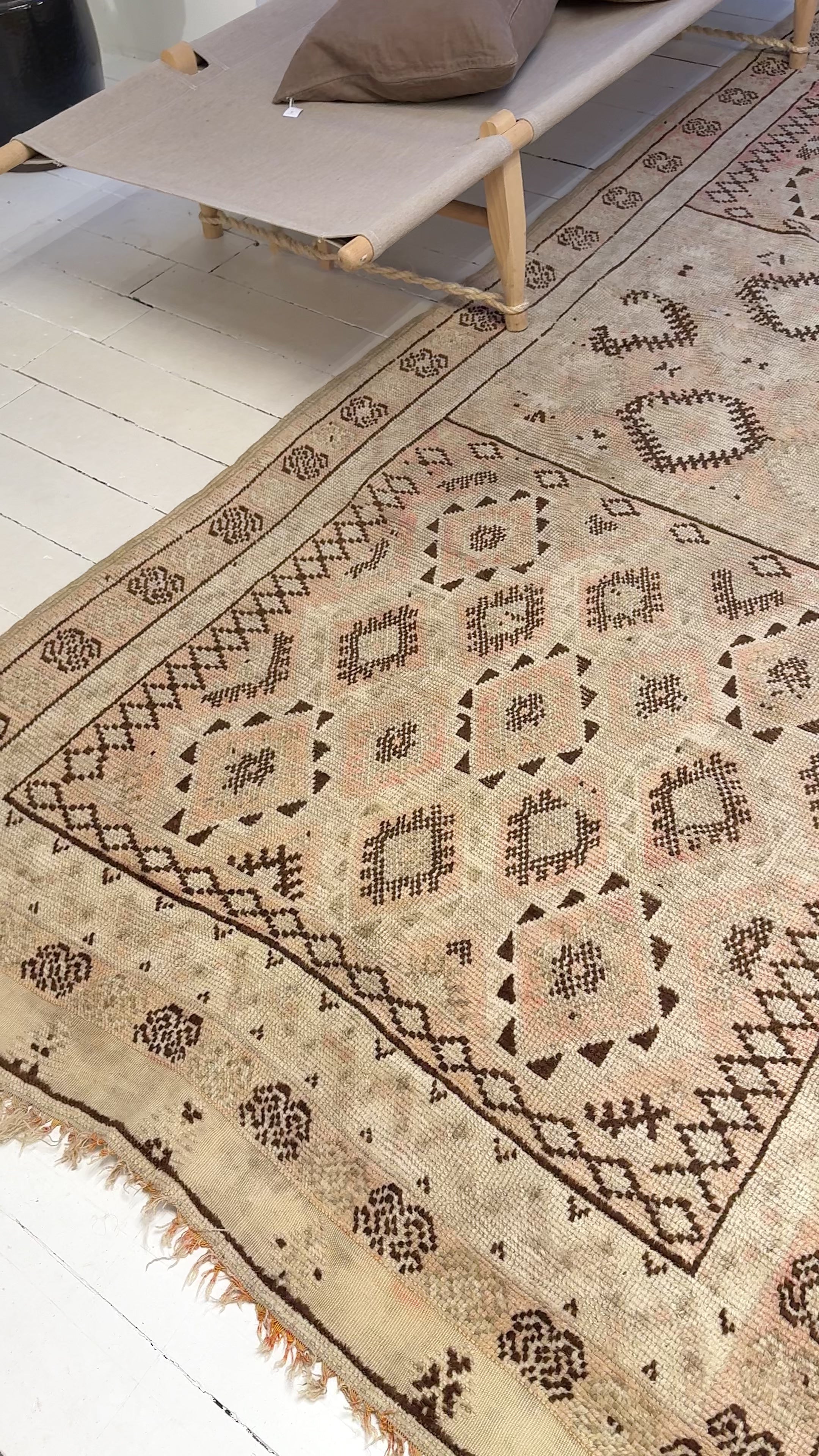 Vintage Marokkansk Gulvtæppe - 