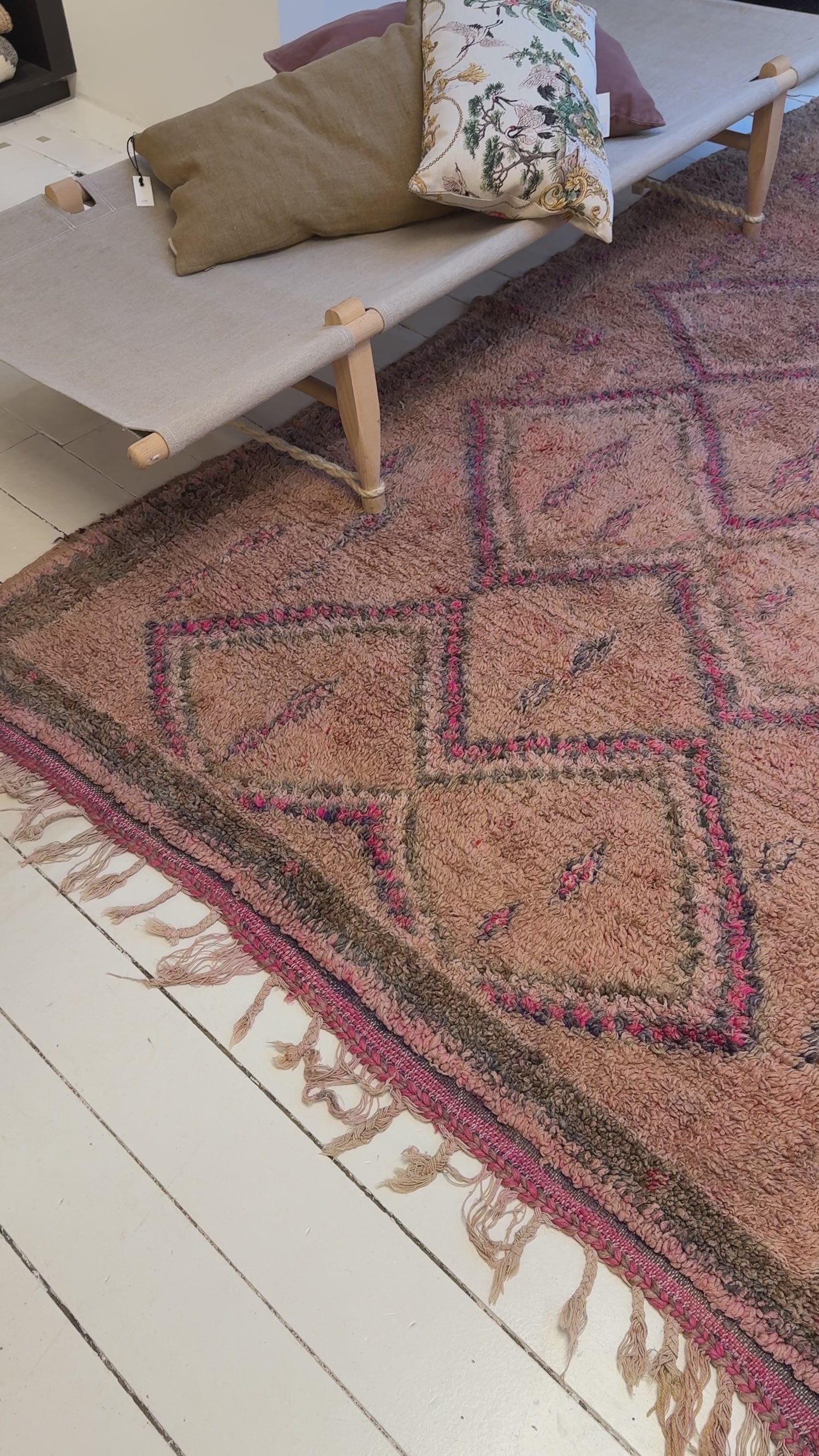 Vintage Marokkansk Gulvtæppe - 