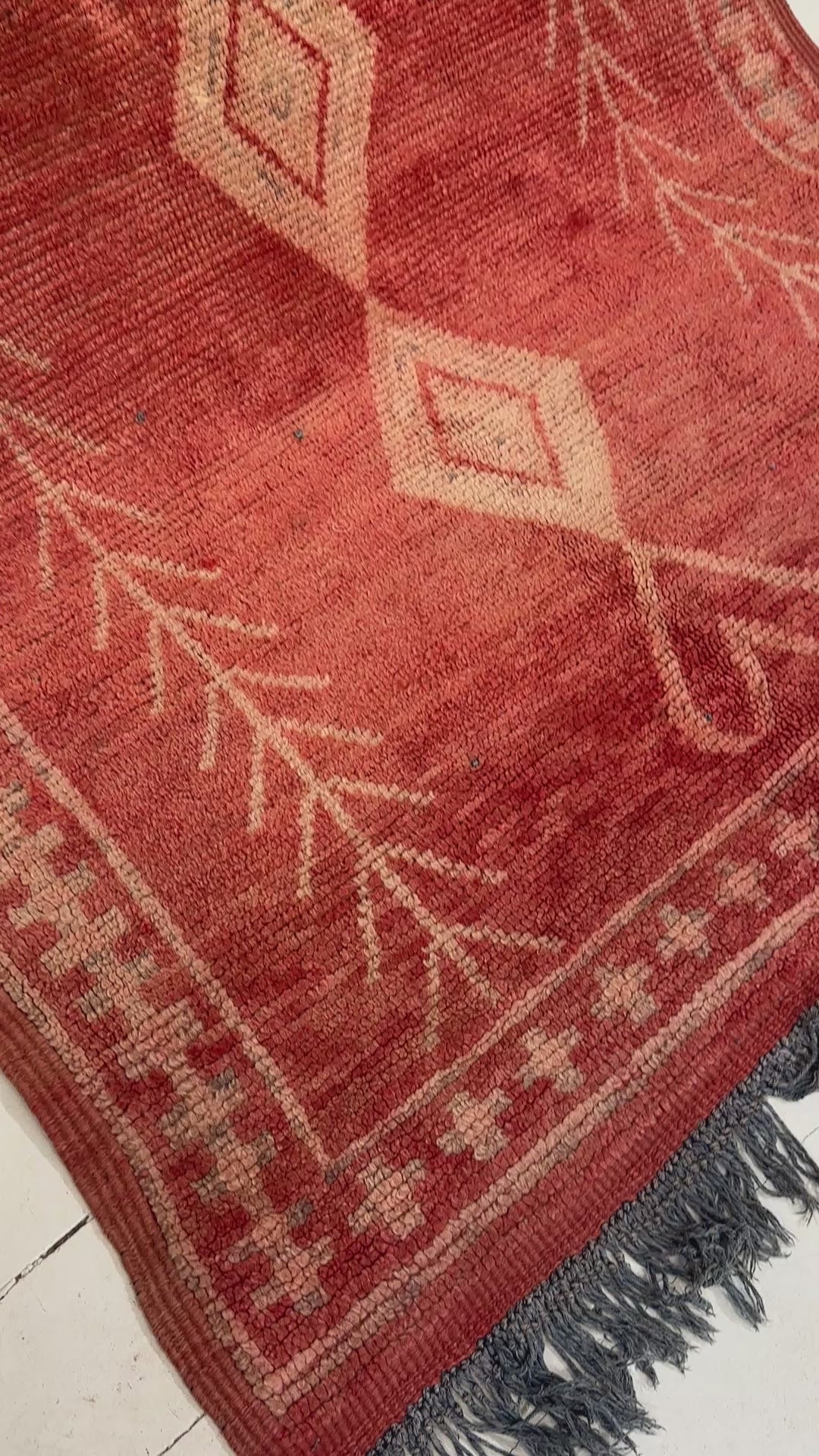 Vintage Marokkansk Gulvtæppe - 