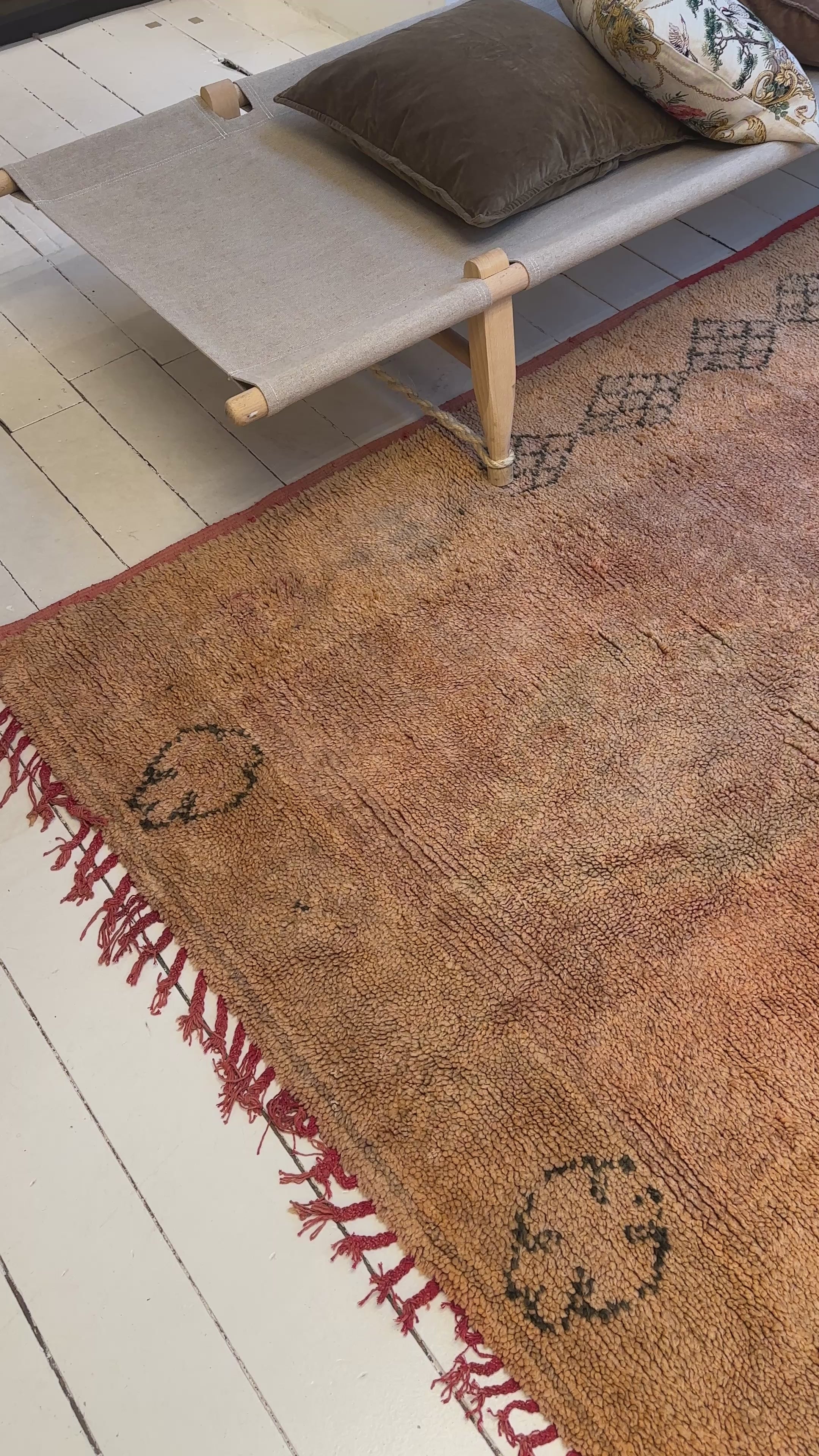 Vintage Marokkansk Gulvtæppe - 