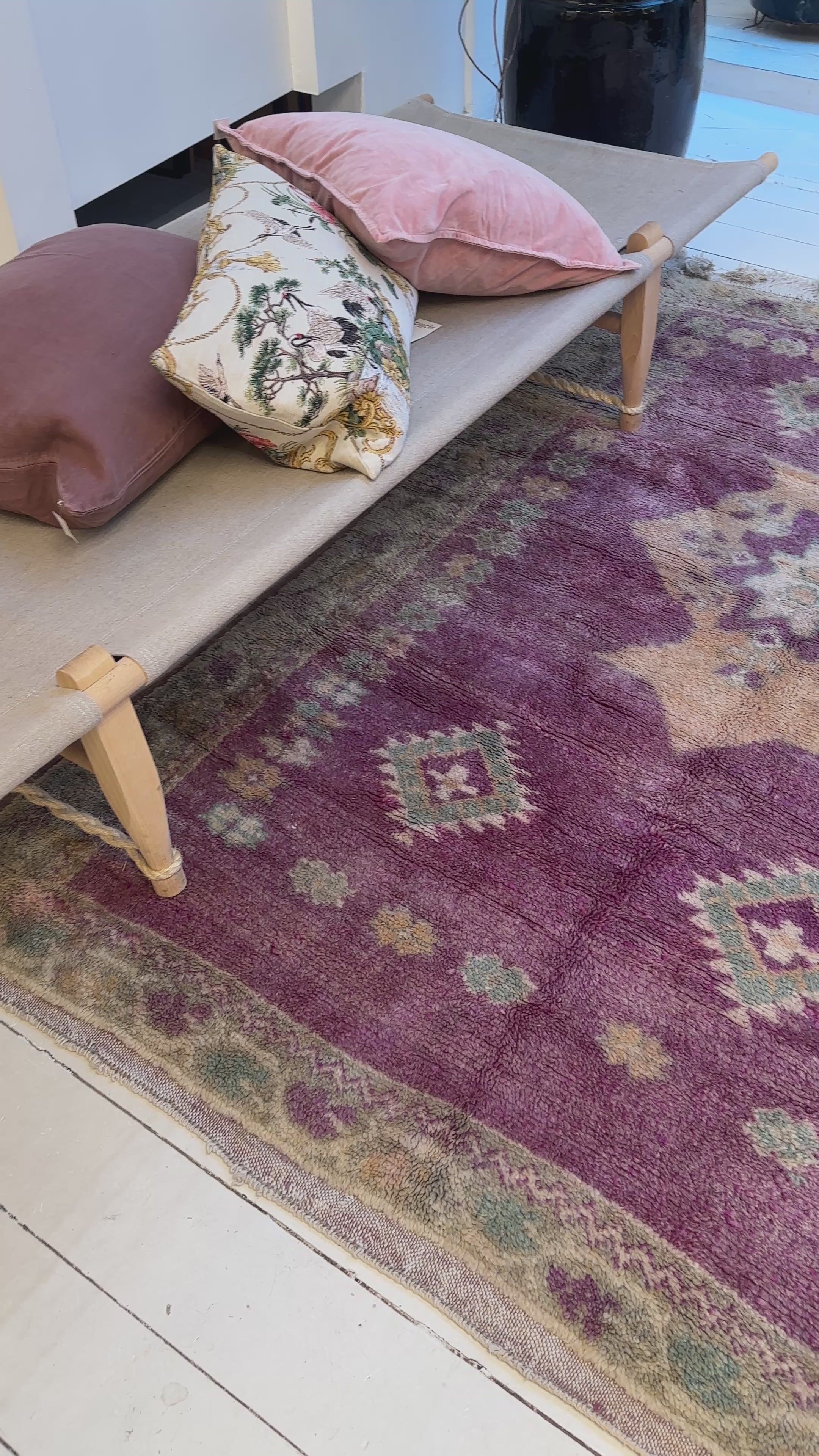 Vintage Marokkansk Gulvtæppe - 