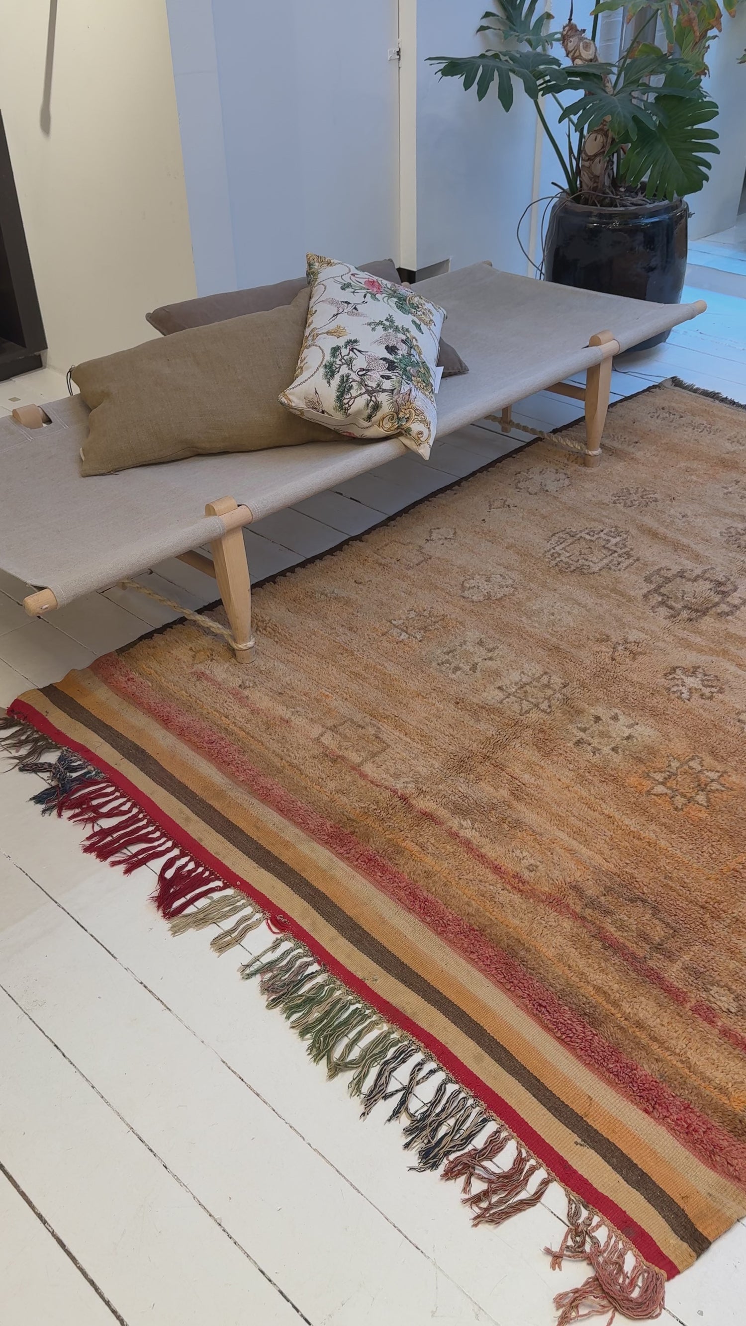 Vintage Marokkansk Gulvtæppe - 