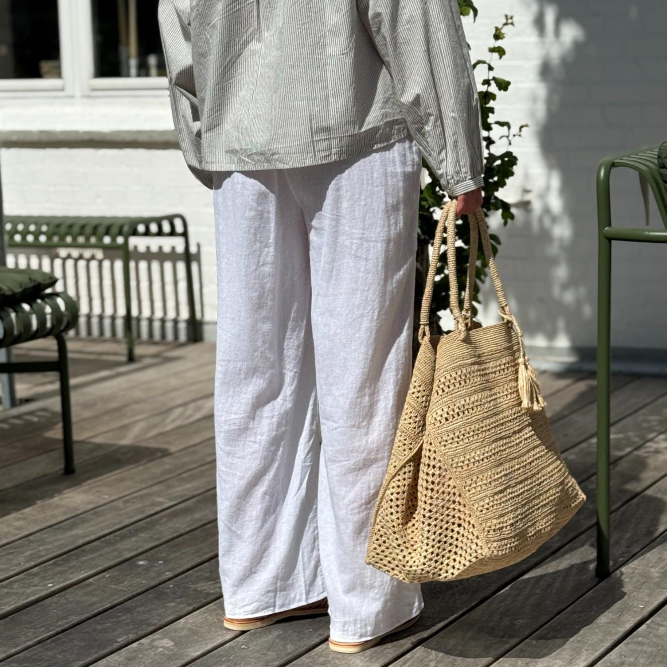Stor Strandtaske - Tsara XL - Natur