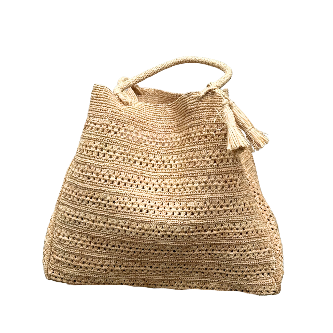 Stor Strandtaske - Tsara XL - Natur