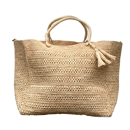 Stor Strandtaske - Tsara XL - Natur