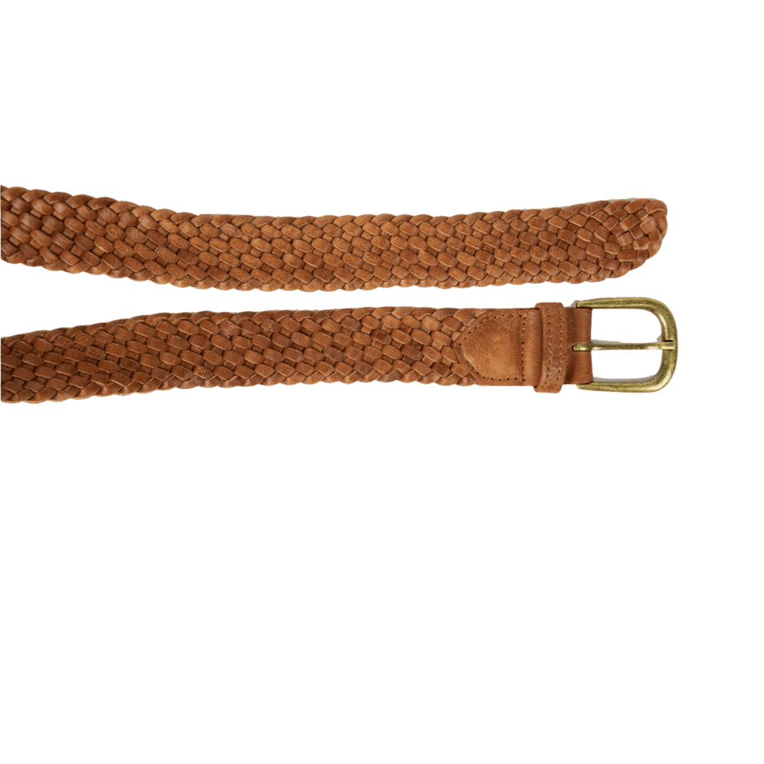 Flettet læderbælte &