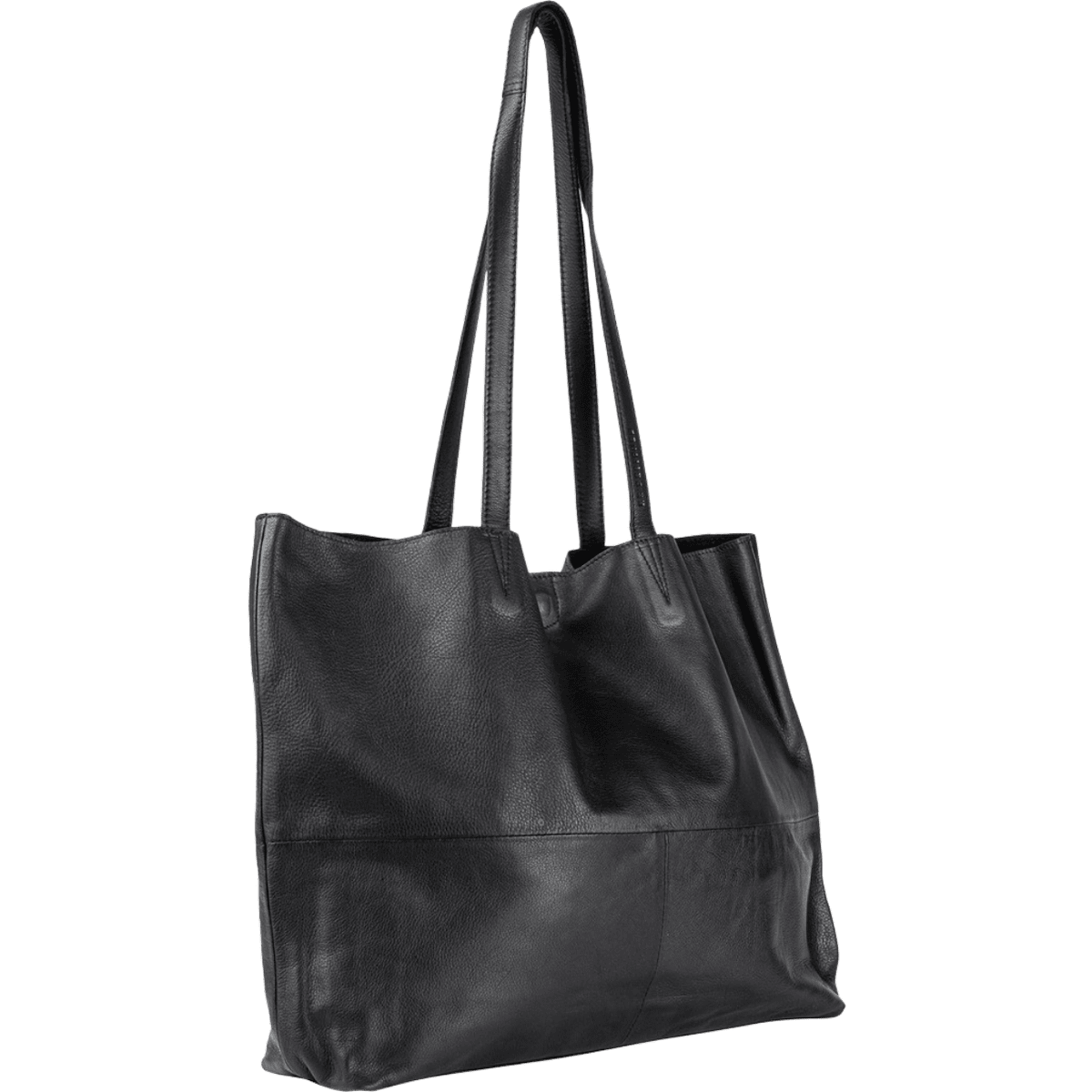 Marlo tasken er en totebag i læder fra ReDesigned. Denne er i farven black, som er en sort læder