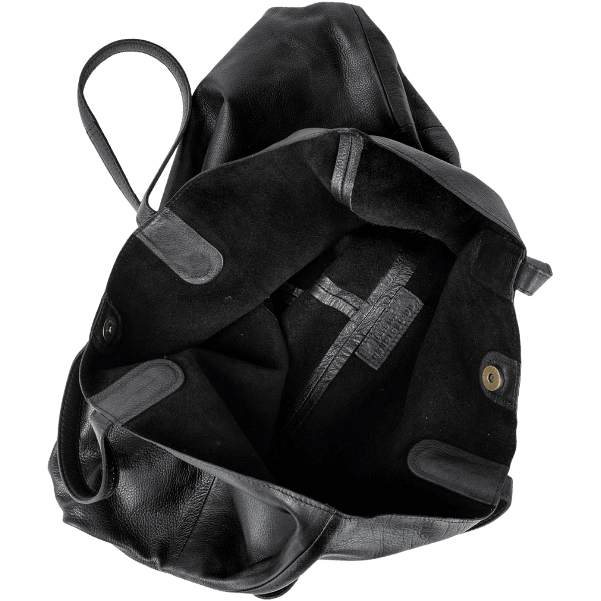 Marlo tasken er en totebag i læder fra ReDesigned. Denne er i farven black, som er en sort læder