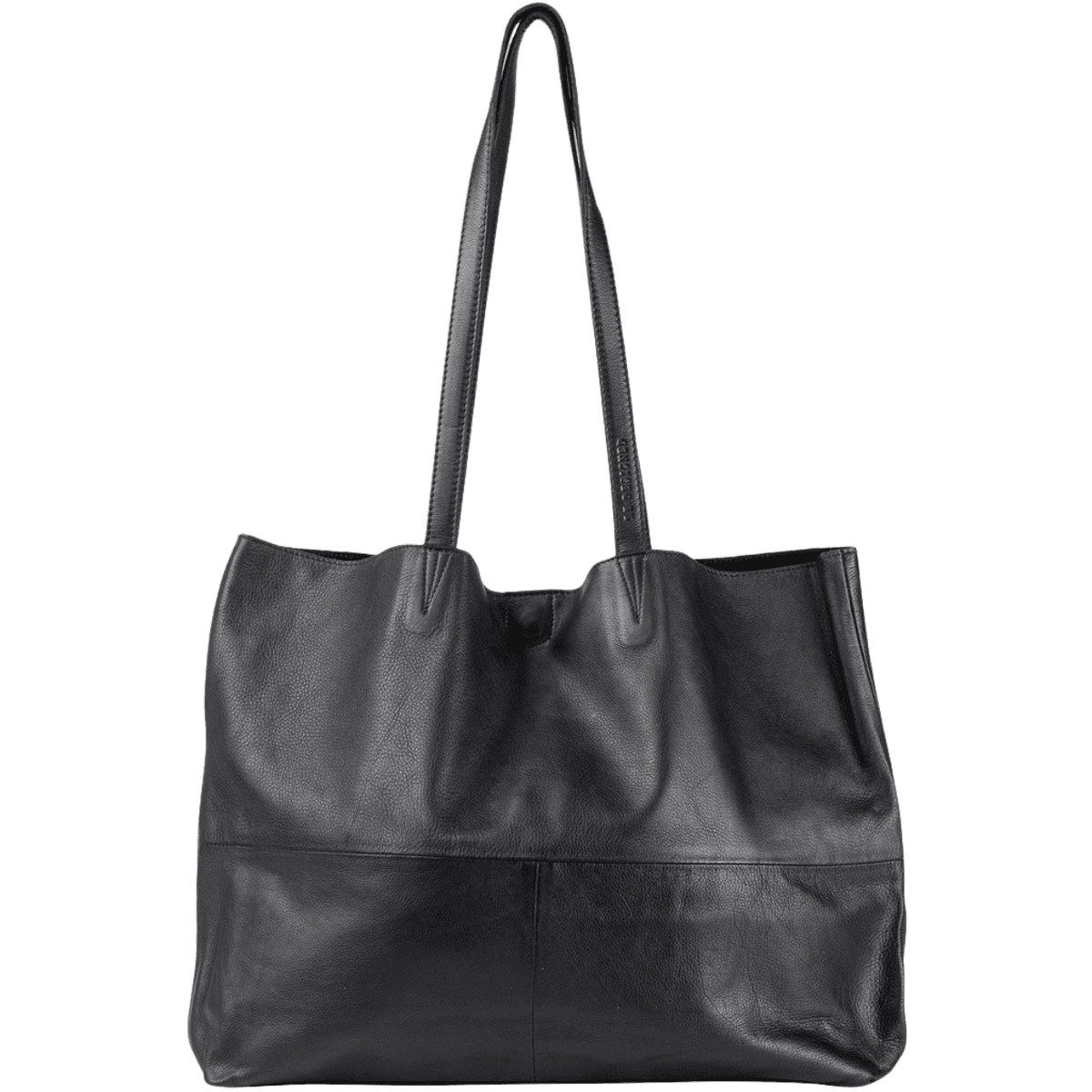 Marlo tasken er en totebag i læder fra ReDesigned. Denne er i farven black, som er en sort læder