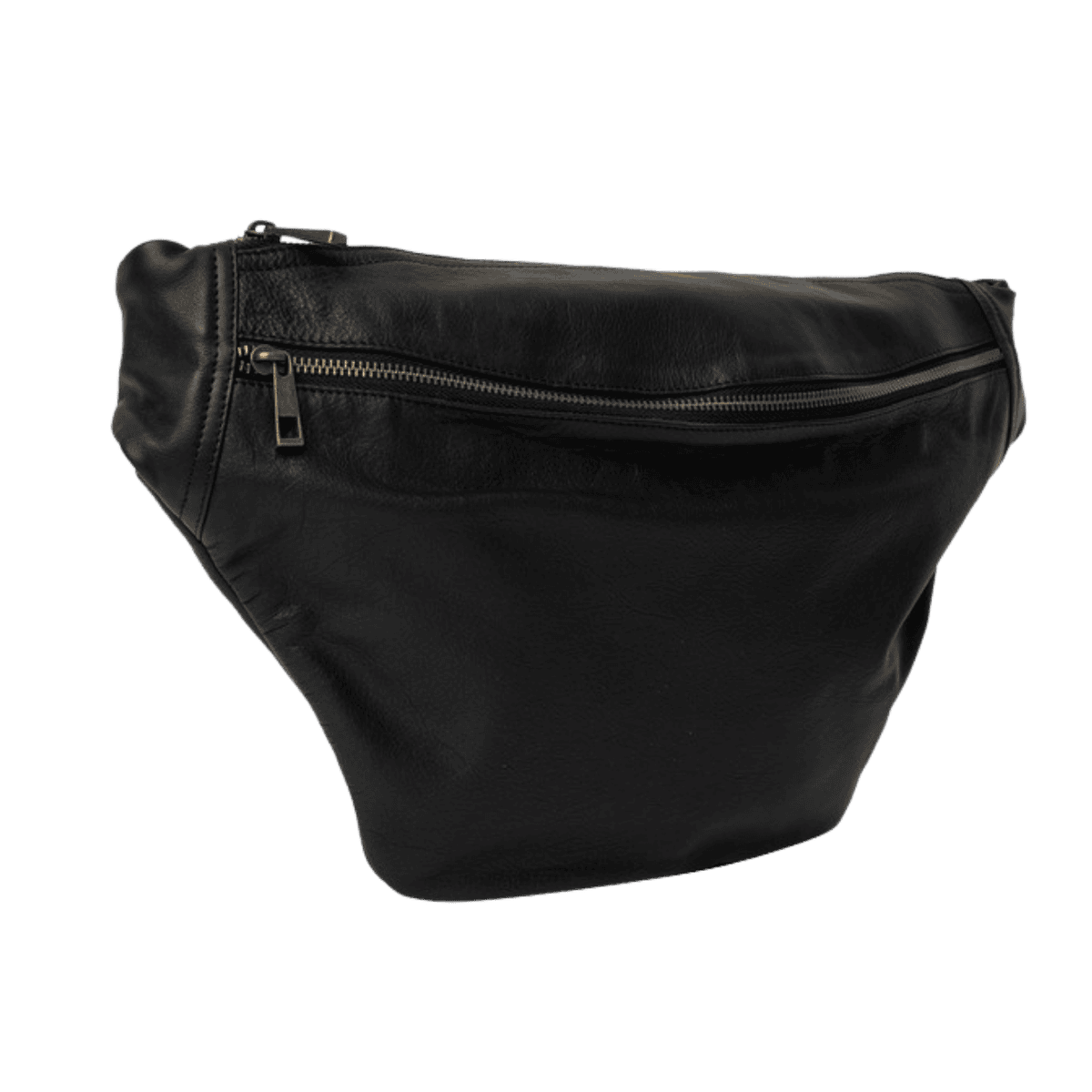 Merla er en stor bumbag taske fra ReDesigned. Denne er i farven black som er en sort læder
